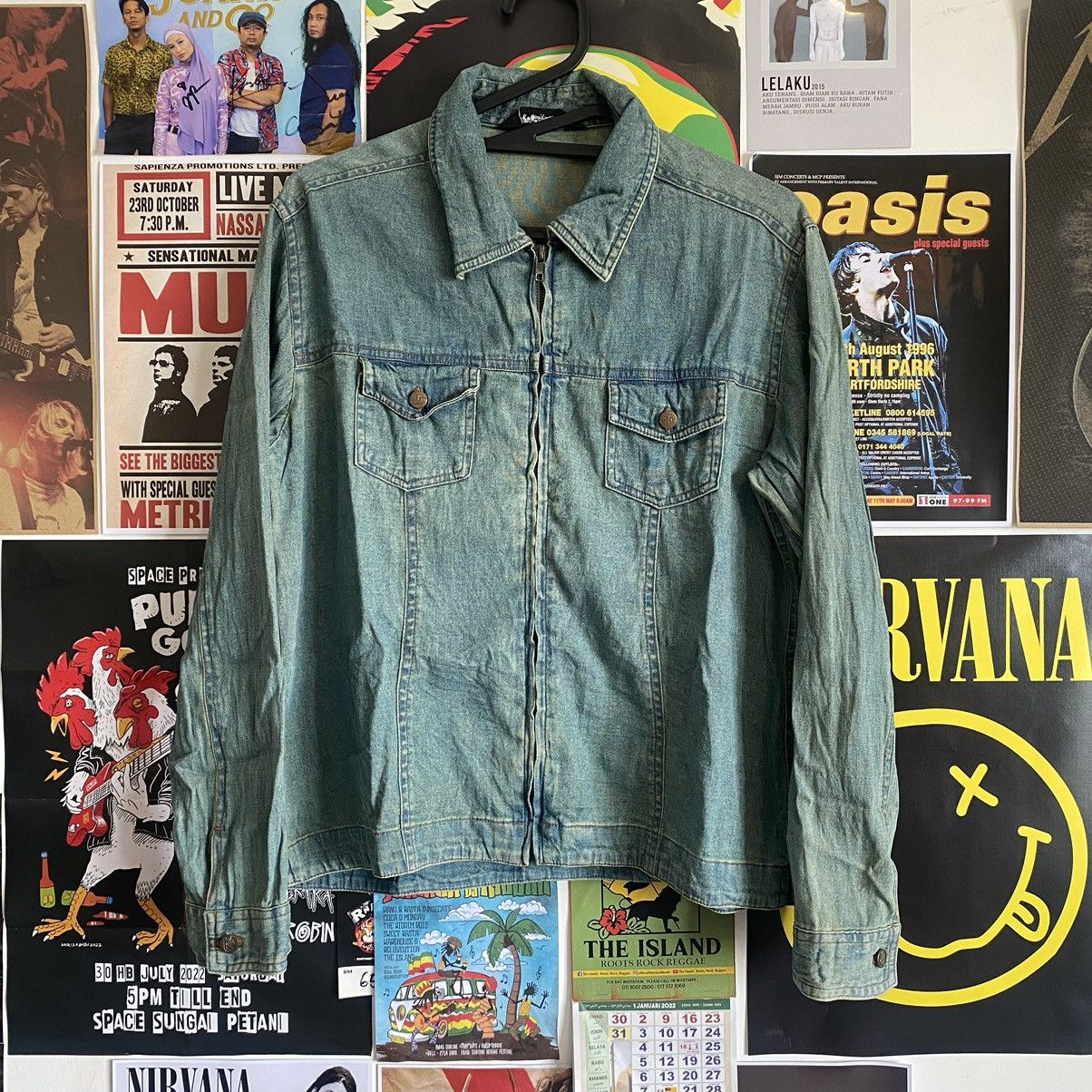 Vintage Vintage PH Classic Japanese Zipped Up Denim Jacket Size L / US 10 / IT 46 - 1 Thumbnail