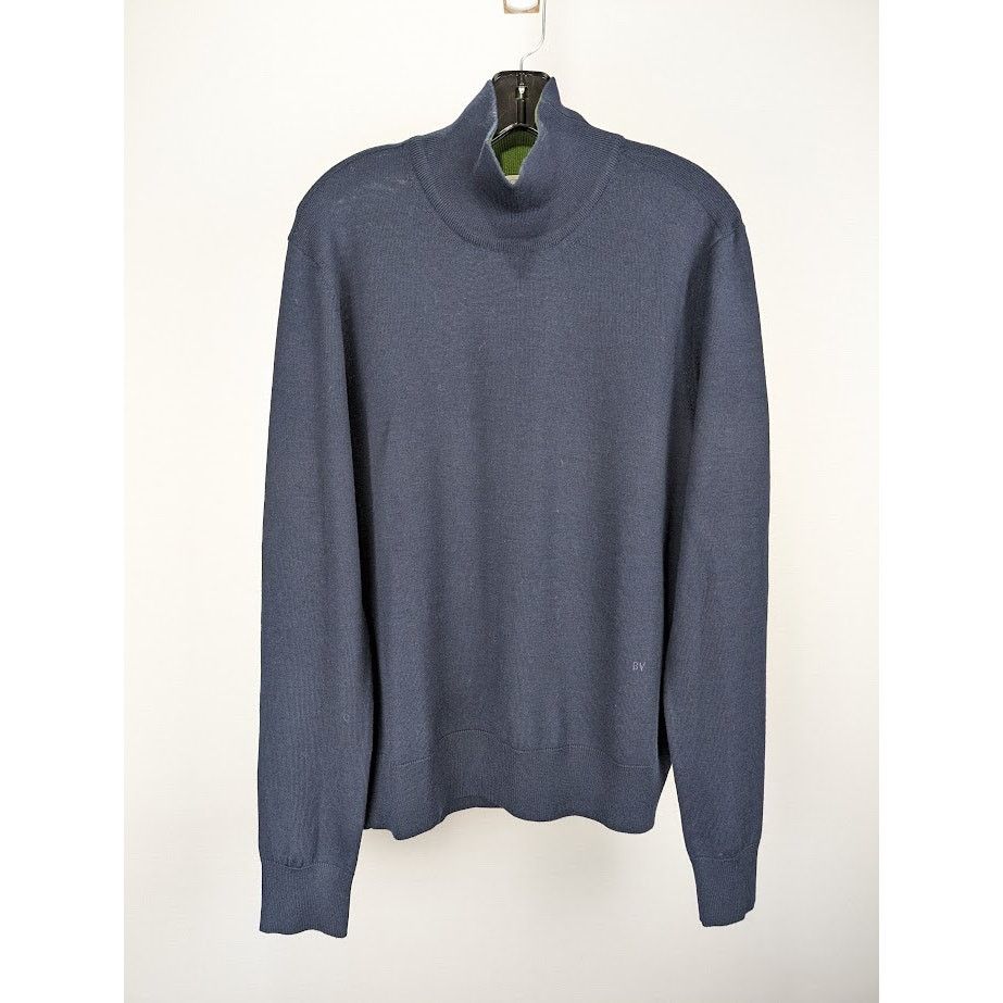 Bottega Veneta o1rshd1 Wool Turtleneck in Blue Size US L / EU 52-54 / 3 - 1 Thumbnail