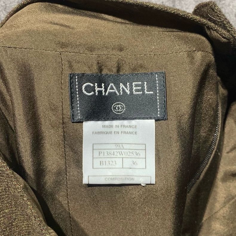 Chanel Chanel Knitted Bodycon Skirt Size 36 -2505 Size 35" - 4 Thumbnail