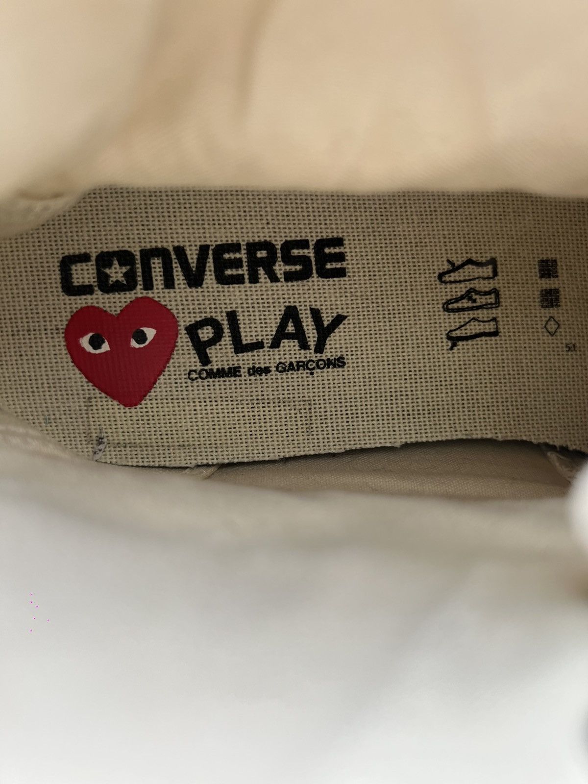 Comme des Garcons PLAY × Converse Size 5 M /7 Women’s - Comme des Garçons Play x Converse High Size US 7 / IT 37 - 6 Thumbnail