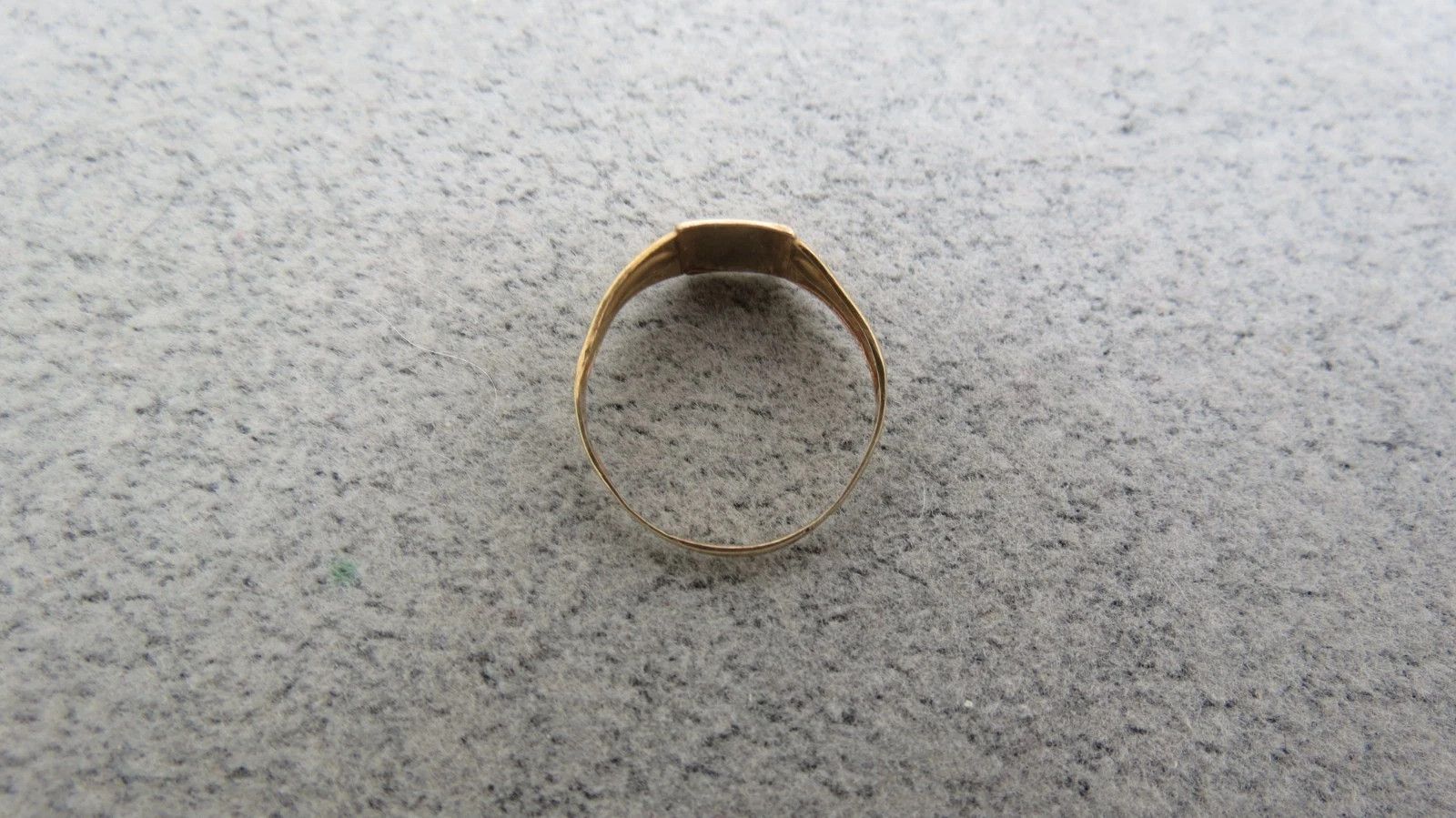 Jewelry Vintage 10k Yellow Gold Signet Ring Size 4.5 Monogram Size ONE SIZE - 8 Thumbnail