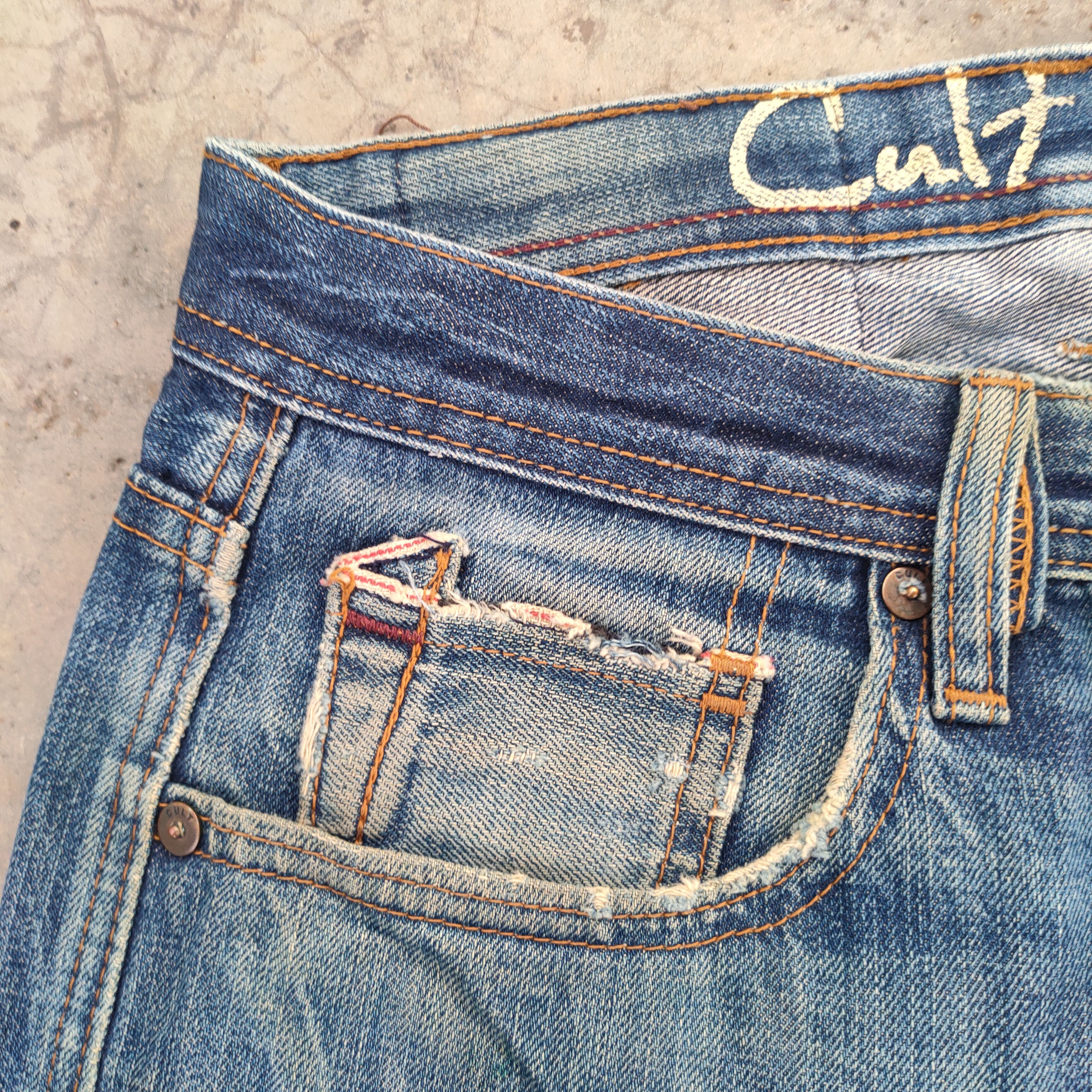 Cult Of Individuality Vintage culture of individuality redline rusty jeans pants Size US 33 - 9 Thumbnail