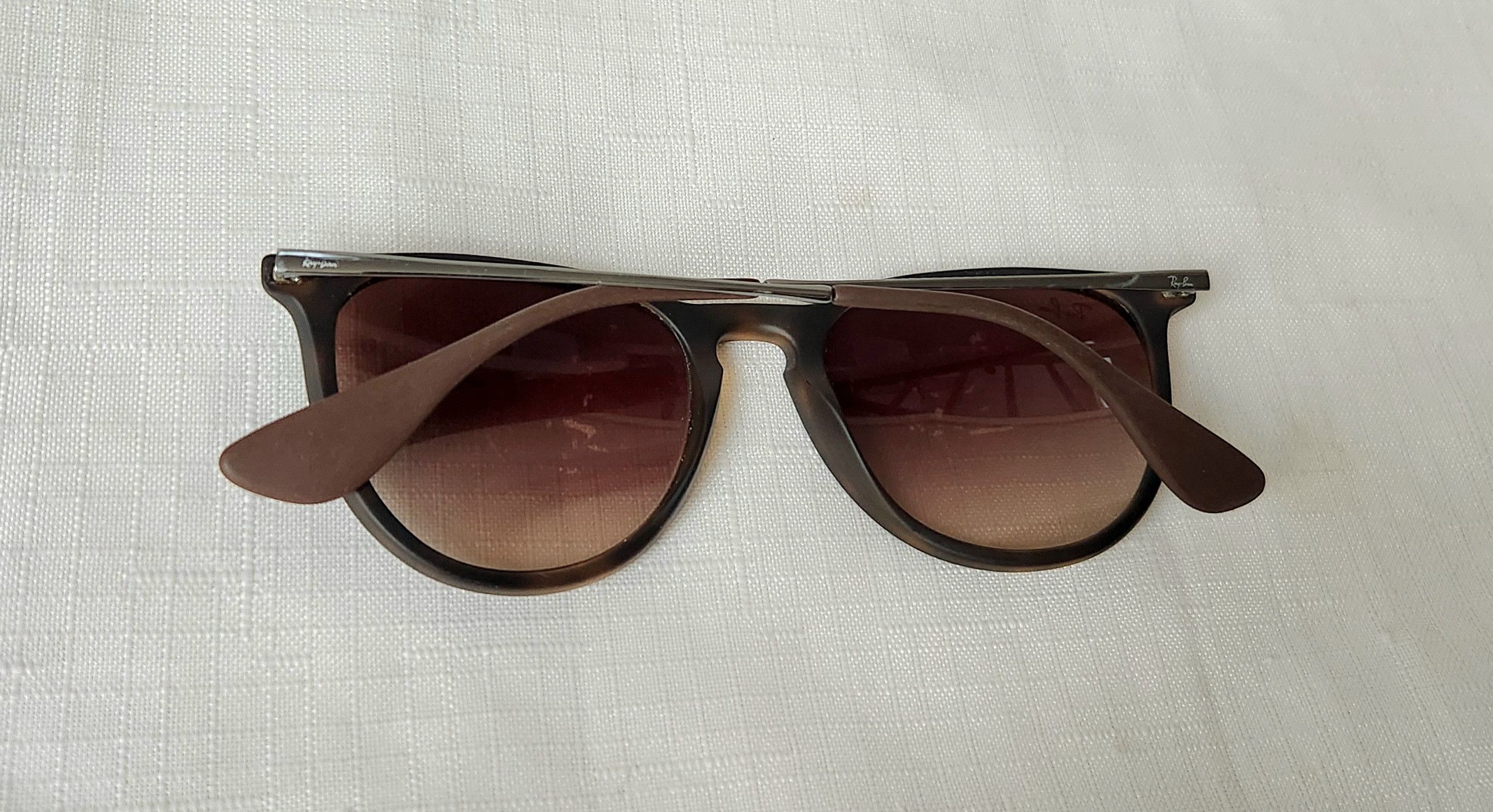 RayBan Ray Ban RB 4171 ERIKA 865/13 Round Brown Sunglasses No Lens Size ONE SIZE - 9 Thumbnail