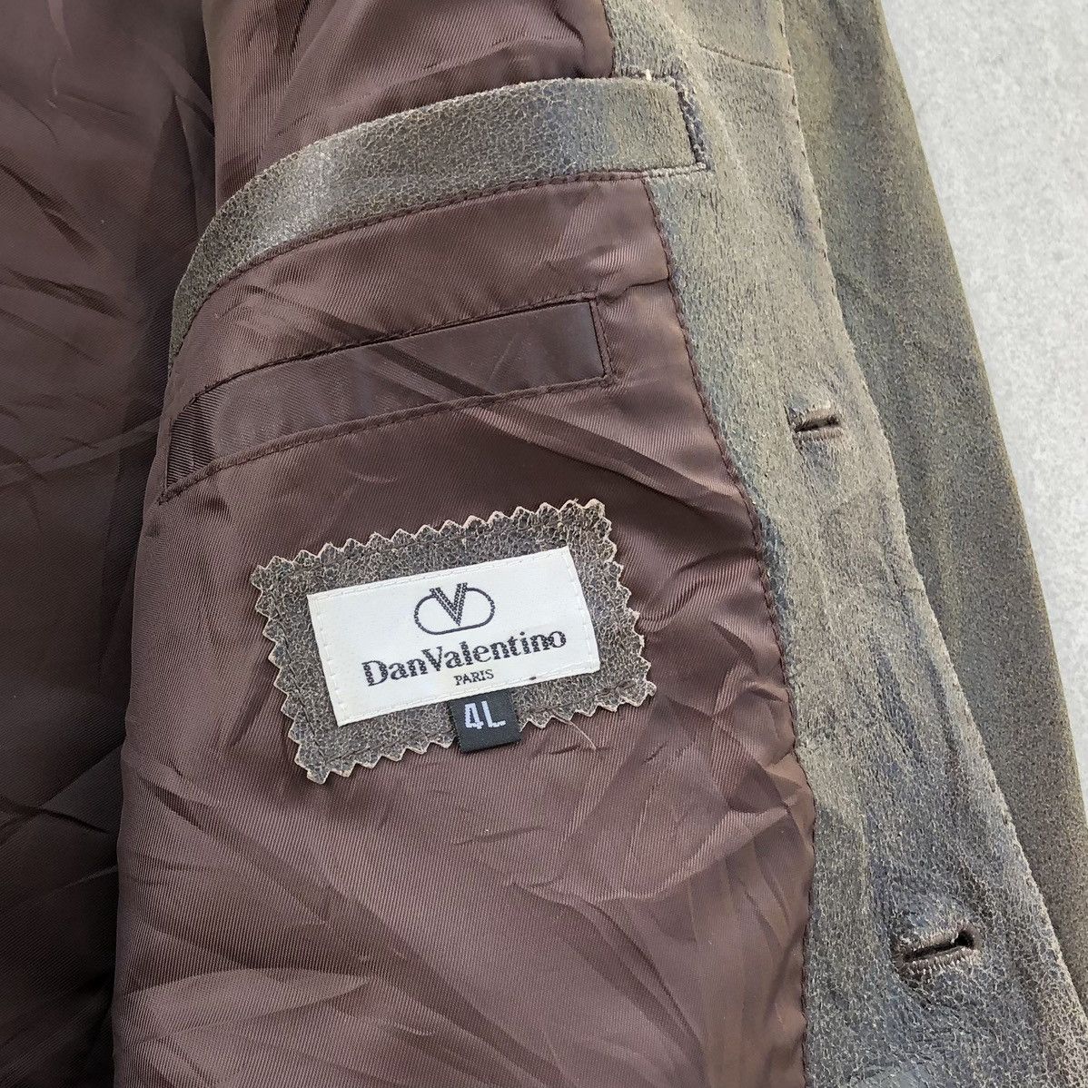 Valentino Vintage Dan Valentino Paris Leather Coat / Jacket Size US XXL / EU 58 / 5 - 17 Thumbnail