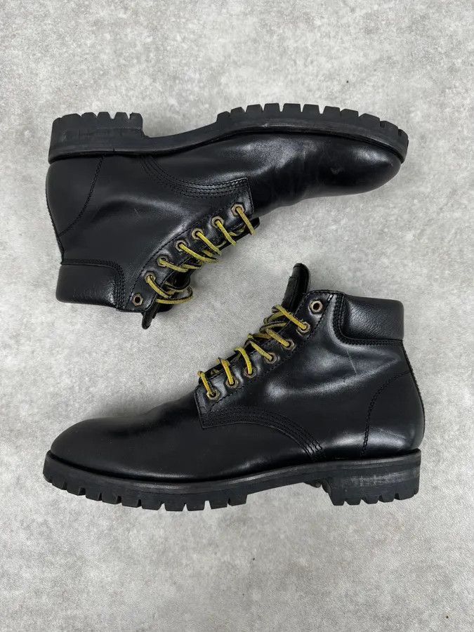 Dsquared2 Dsquared2 Black Lace-Up Leather Hiking Boots Size US 11 / EU 44 - 3 Thumbnail