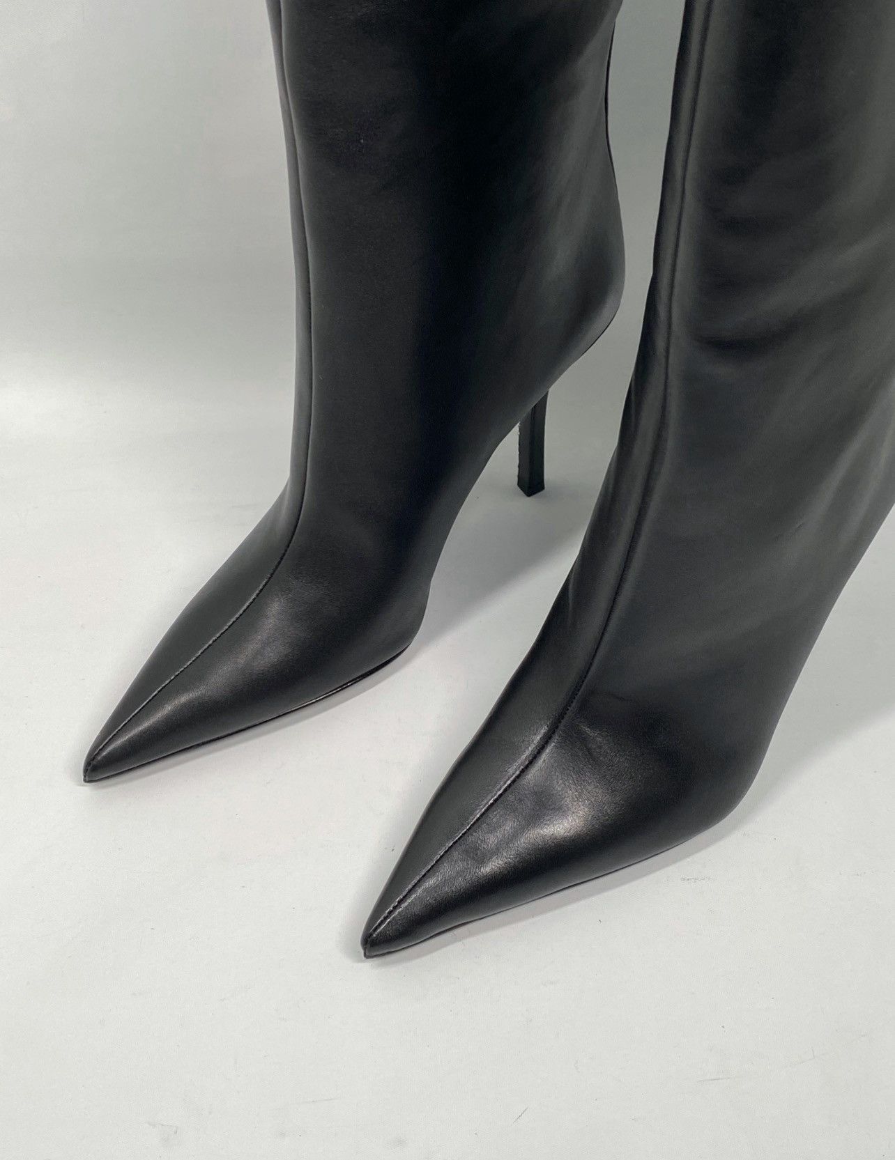 Alexander Wang Alexander Wang leather heeled knee-high boots size 36.5 Size US 6.5 / IT 36.5 - 5 Thumbnail