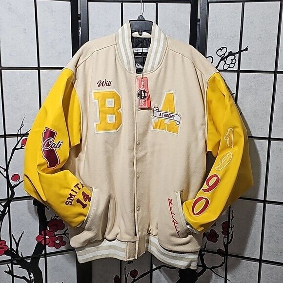 image of Bel-Air Academy Varsity Bomber Jacket Coat Size 6Xl Nwt, Men's