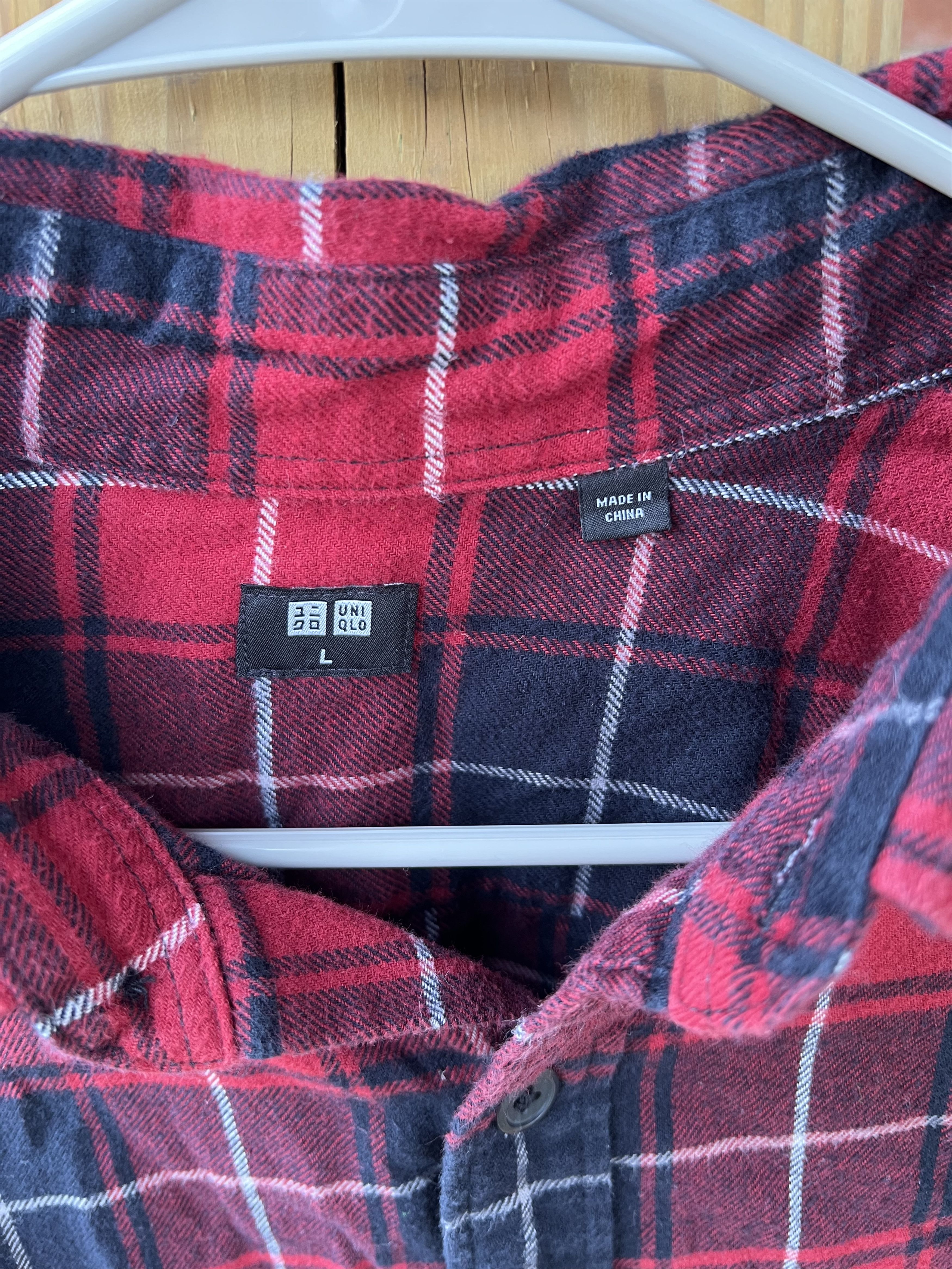 Uniqlo Lightweight Flannel / Red Navy Size US L / EU 52-54 / 3 - 2 Thumbnail