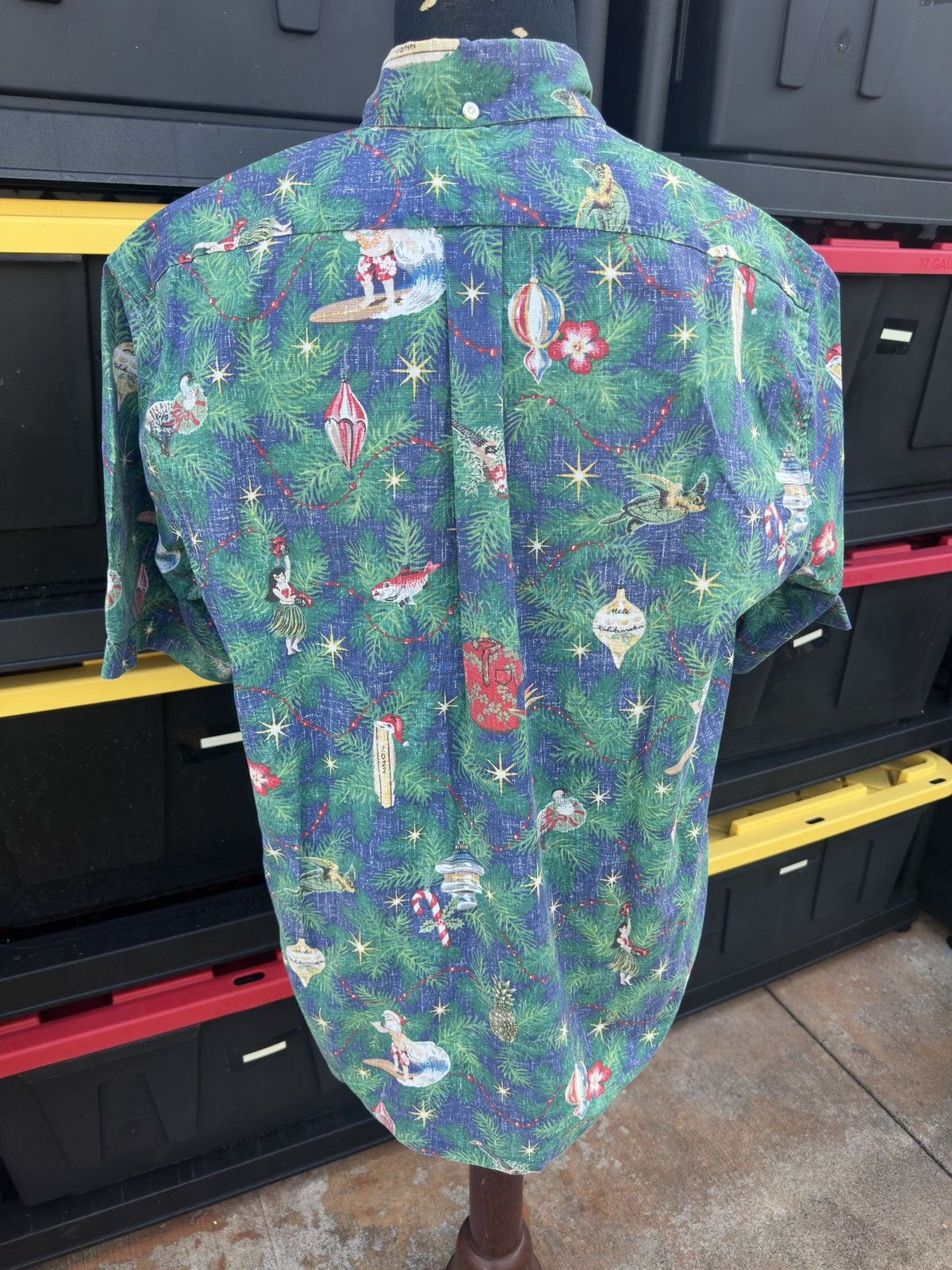 Reyn Spooner Reyn Spooner Classic Mele Kalikimaka Hawaiian Print Men's L Size US L / EU 52-54 / 3 - 2 Thumbnail
