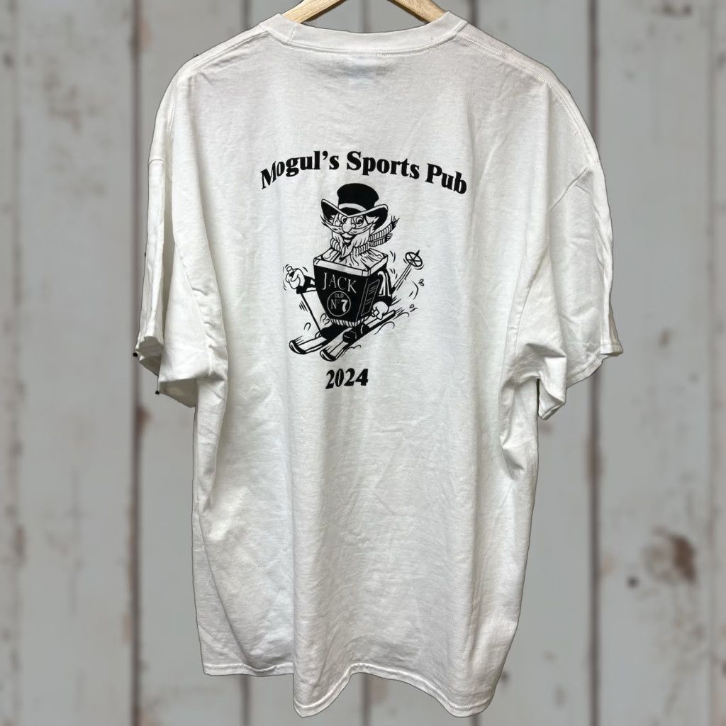 Port & Company Moguls Bar T-Shirt 2XL White Short Sleeve Mens 2024 Sal’s Retirement Party Killington Port & Company Regular Crew Neck Cotton Graphic Fashion T-Shirt Size US XXL / EU 58 / 5 - 1 Thumbnail