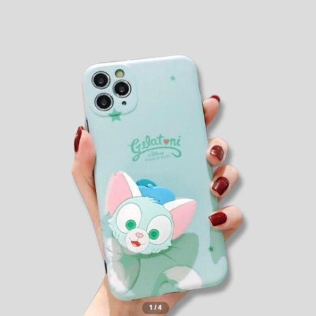 Disney Pro Max Case Gelatoni Duffy Friend 3D Pop Socket Min Green Size ONE SIZE - 1 Thumbnail