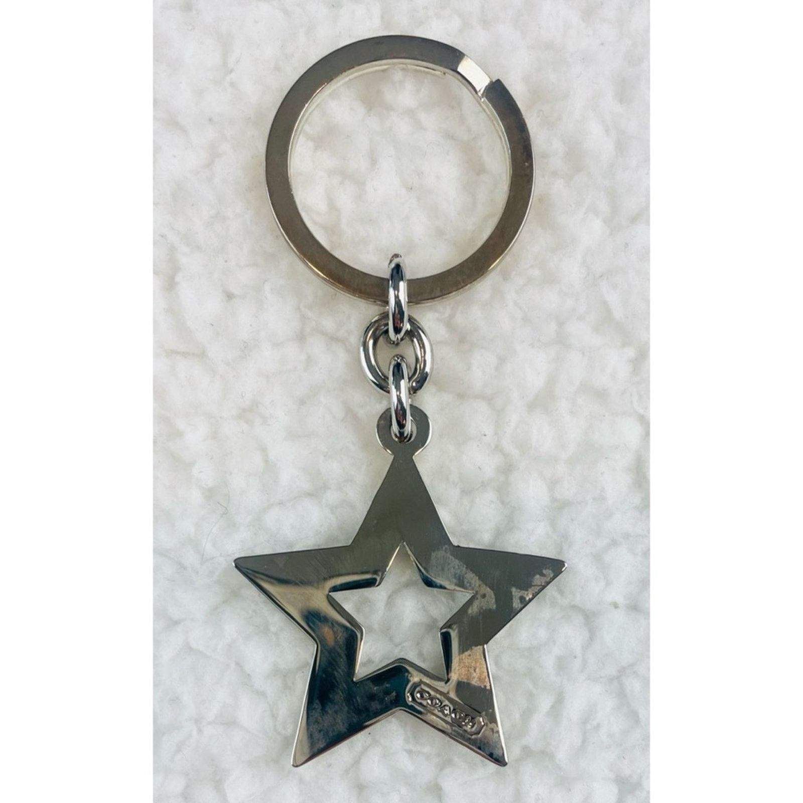 Coach (VTG) COACH • Silver/Blue Pave Crystal Star Keychain Size ONE SIZE - 6 Thumbnail