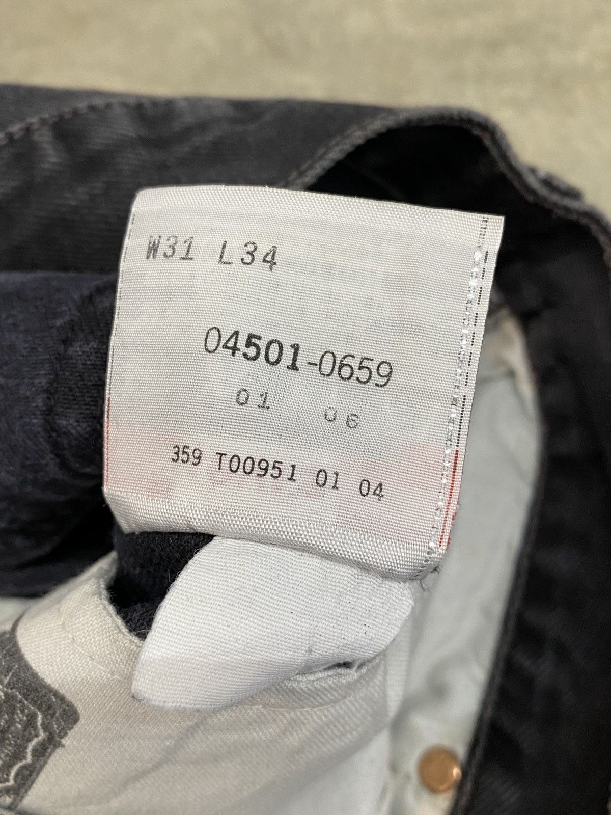 Levi's Levi's 501 black jeans wash Size US 31 - 5 Thumbnail