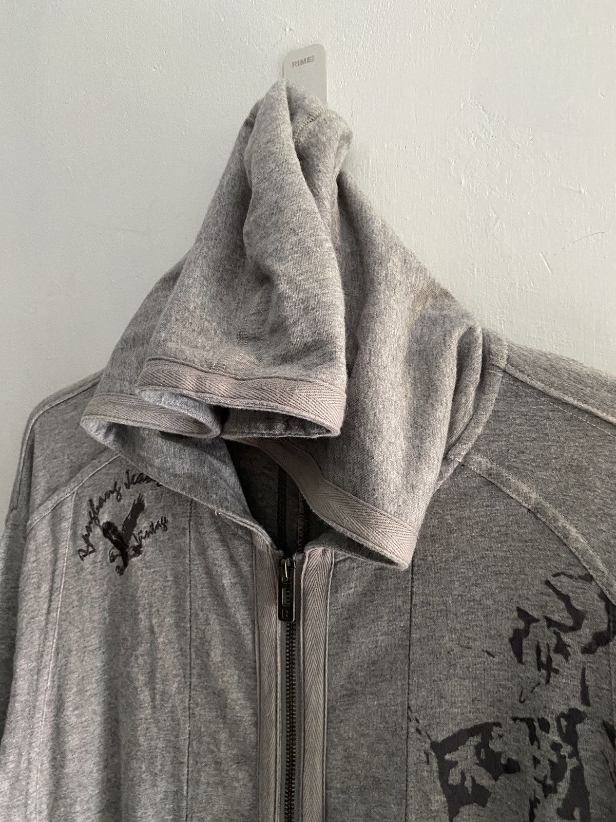 If Six Was Nine × Japanese Brand × Le Grande Bleu (L.G.B.) Vintage bang bang poem double layers striped hoodie Size US L / EU 52-54 / 3 - 6 Thumbnail