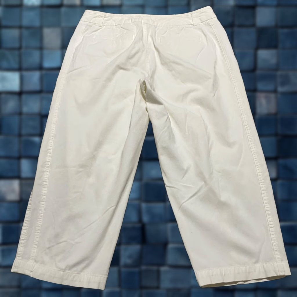 Coldwater Creek Coldwater Creek Womens Pants White Straight Capri High Rise 12 Casual Vintage? No Size 34" / US 12 / IT 48 - 1 Thumbnail