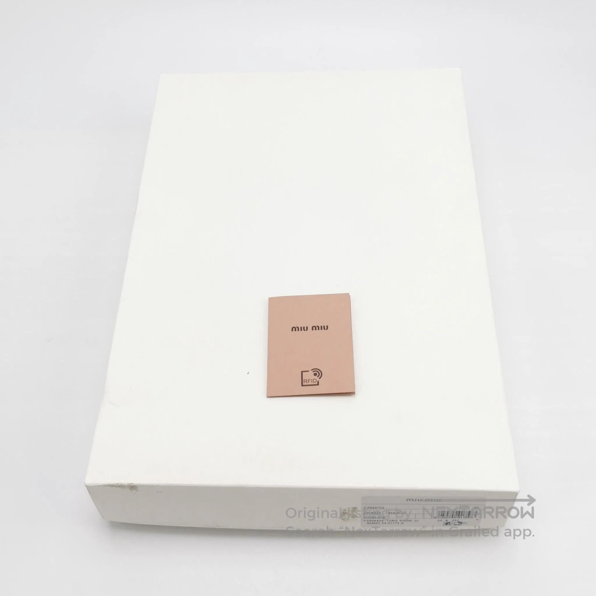 Miu Miu Cotton Lapel Logo Long.