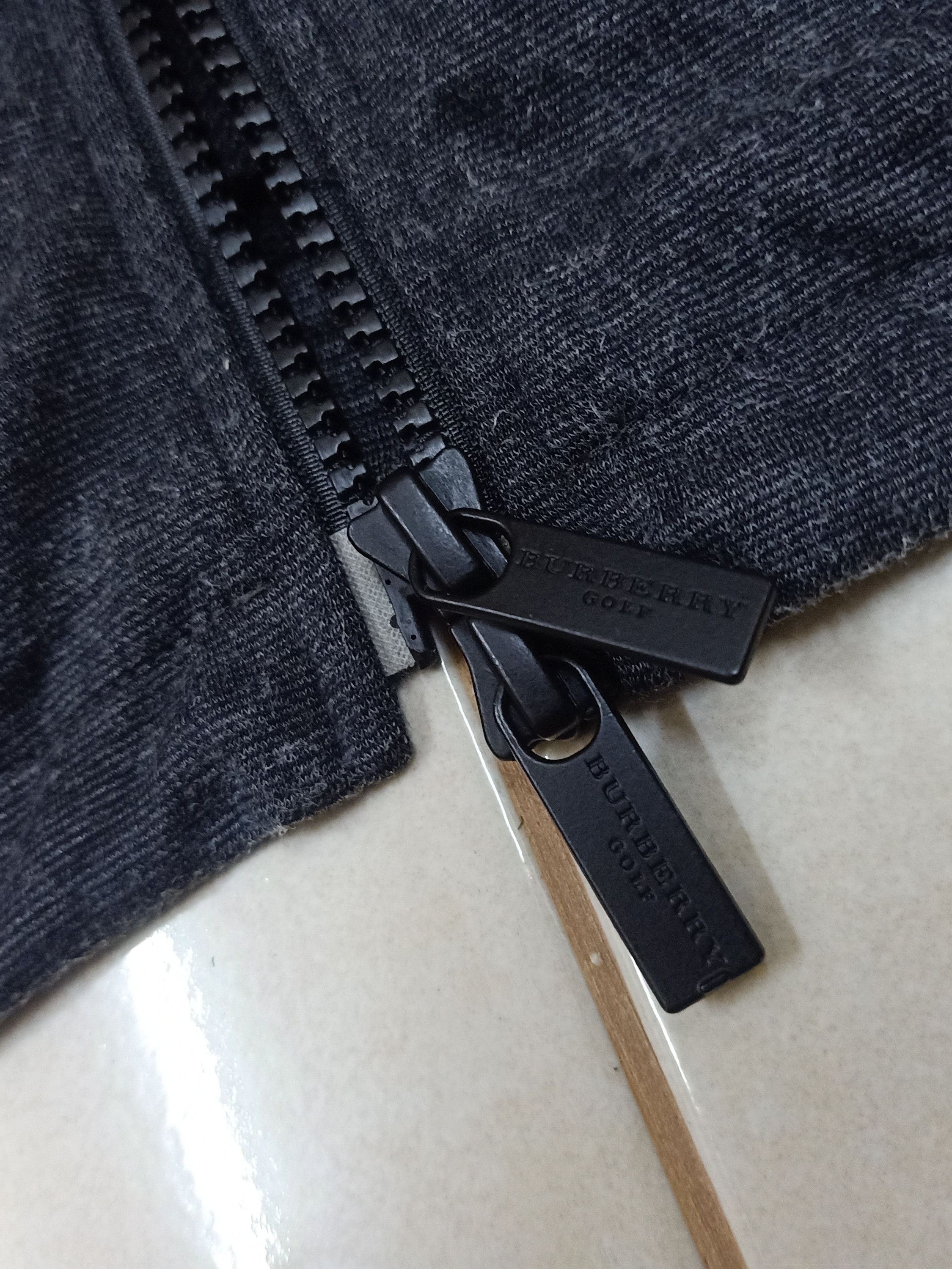 Burberry BURBERRY GOLF Dark Gray Fleece Hoodie Activewear Parka Size S / US 4 / IT 40 - 10 Thumbnail