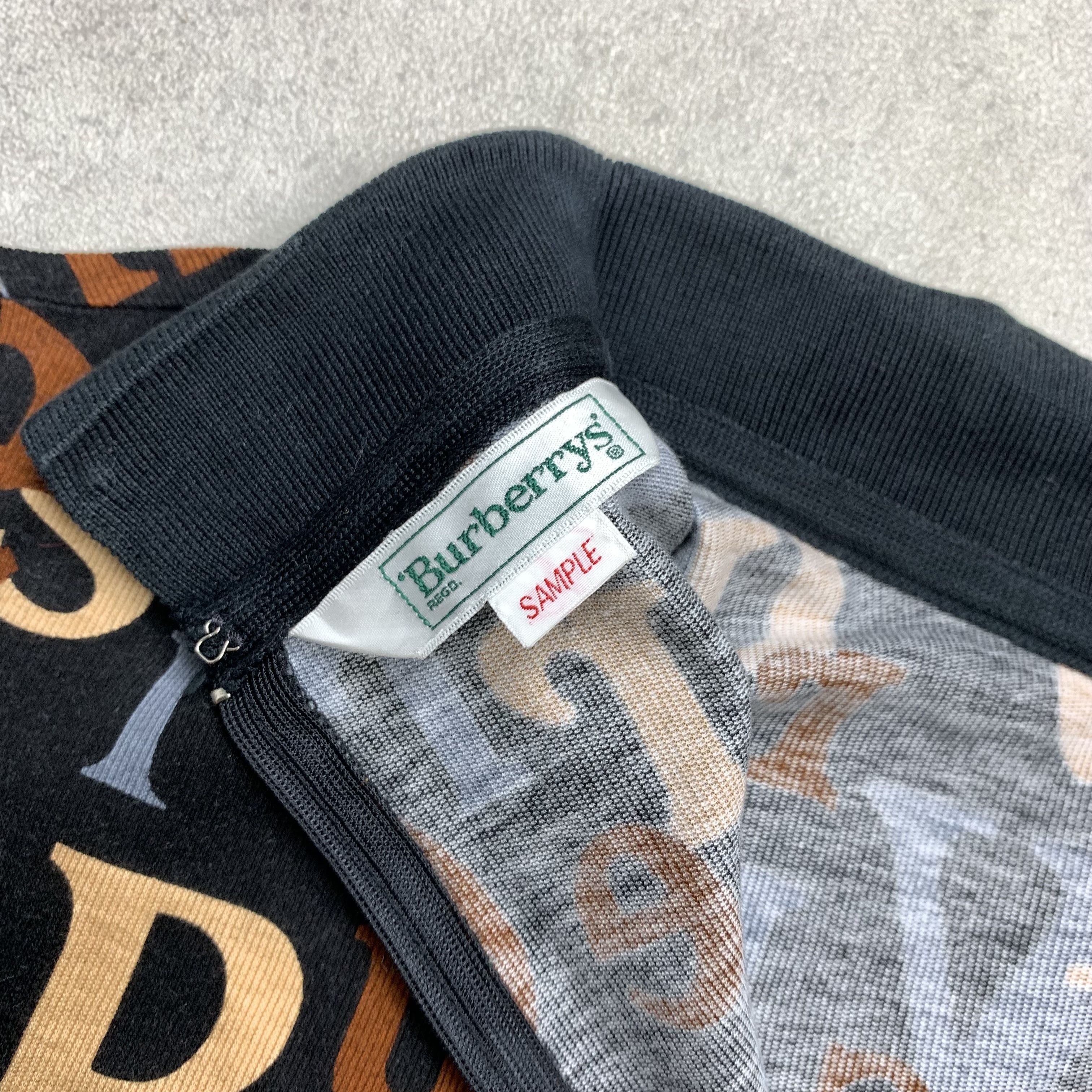 Burberry Vintage Burberry Over Print SAMPLE L/S Tshirt Size M / US 6-8 / IT 42-44 - 4 Thumbnail