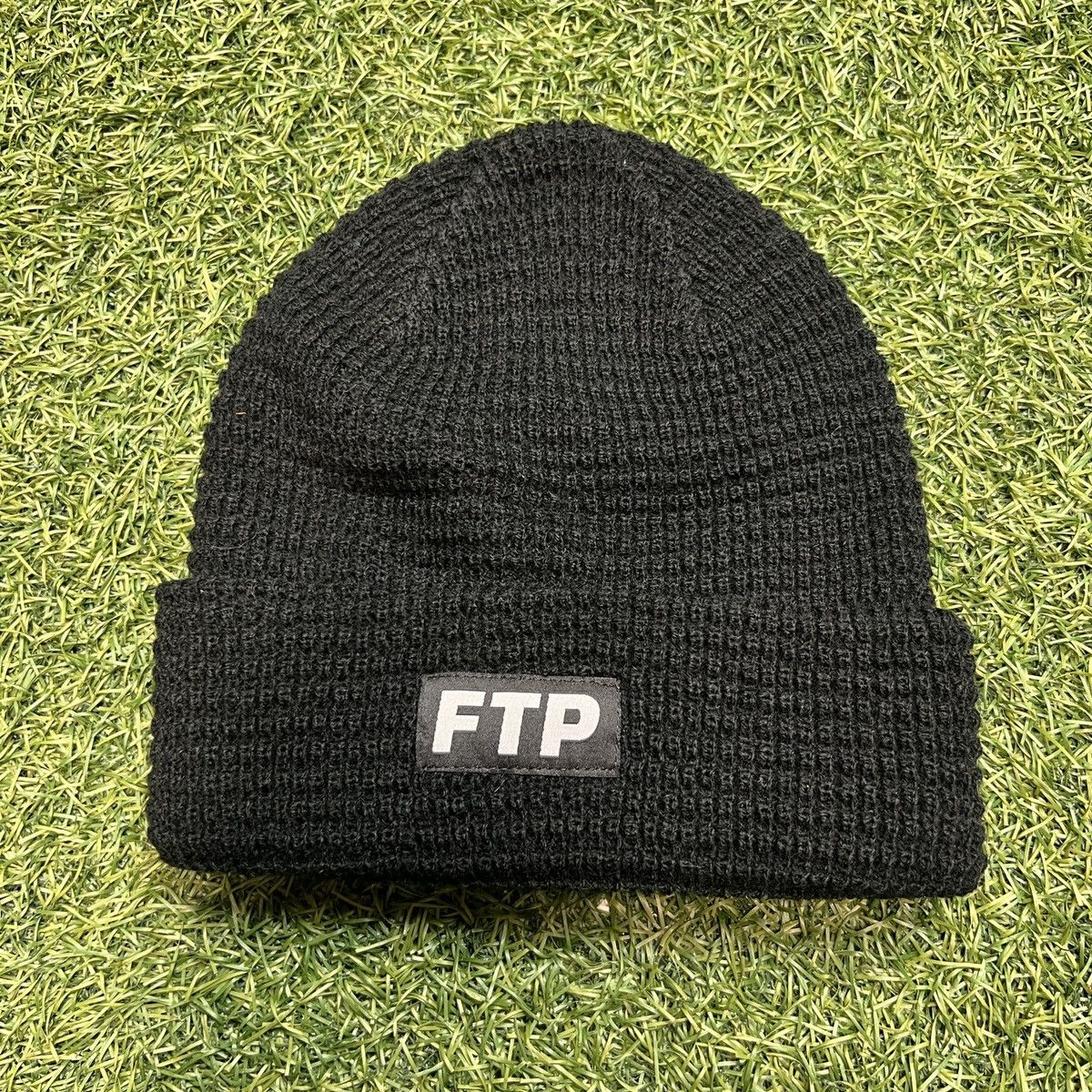 FTP store Waffle Knit Logo Beanie