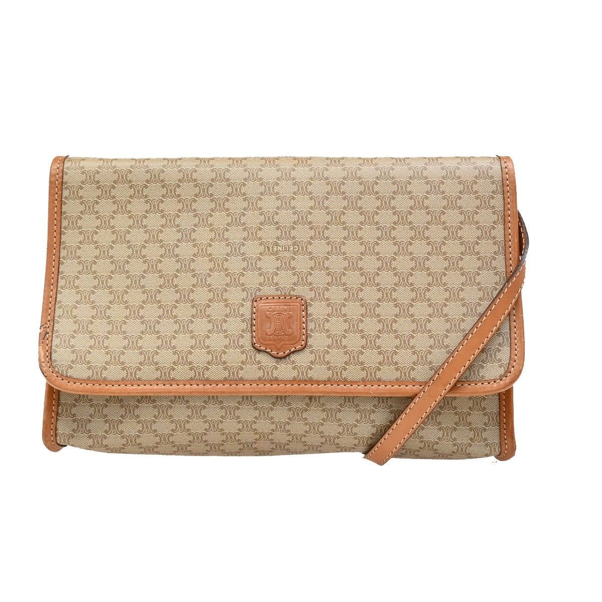 Celine Celine Macadam Shoulder Bag Leather Size ONE SIZE - 1 Thumbnail