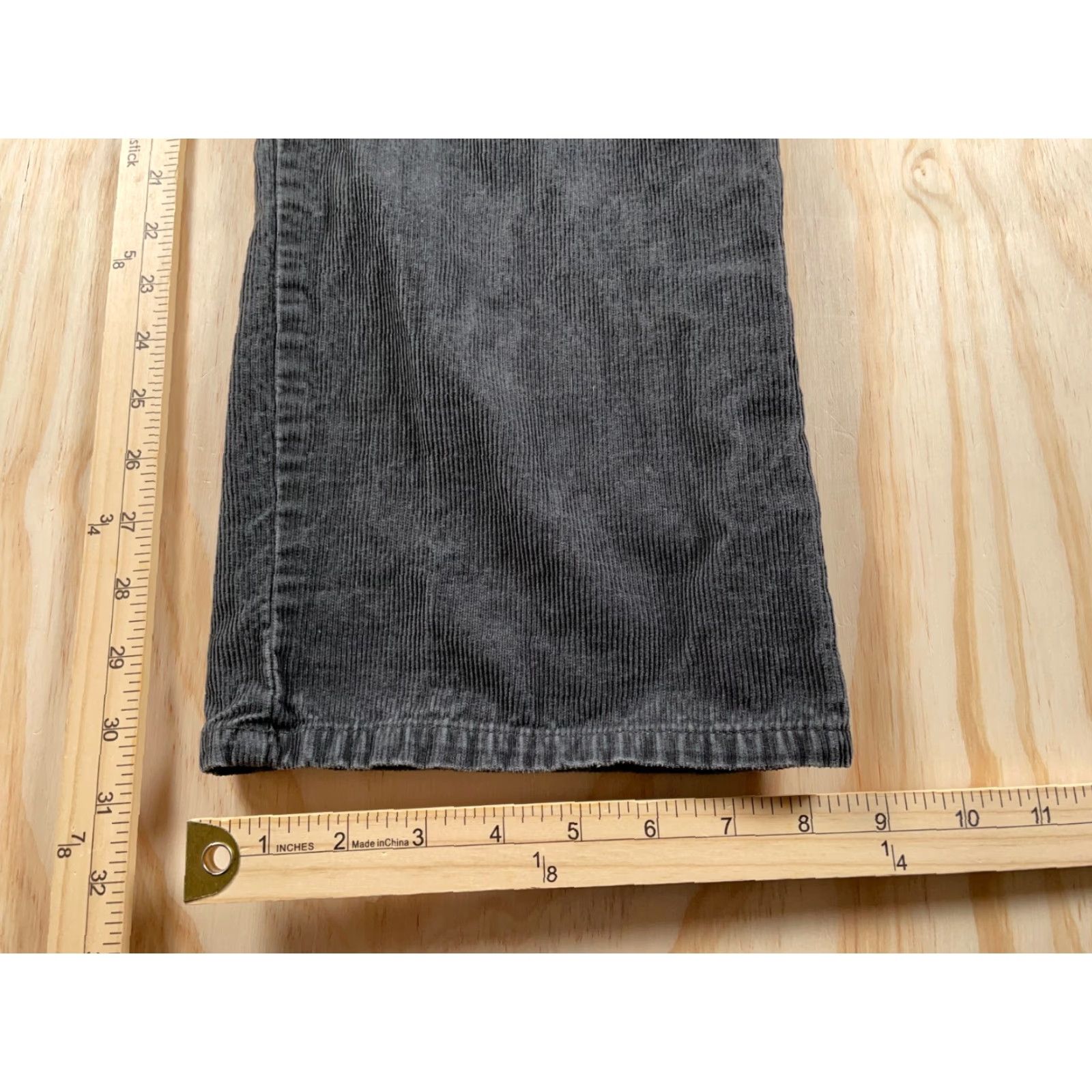 Vintage VINTAGE Falls Creek Men's Straight Leg Corduroy Pants 34x30.5 Dark Gray Y2K Retro Punk Skater Size US 33 - 5 Thumbnail