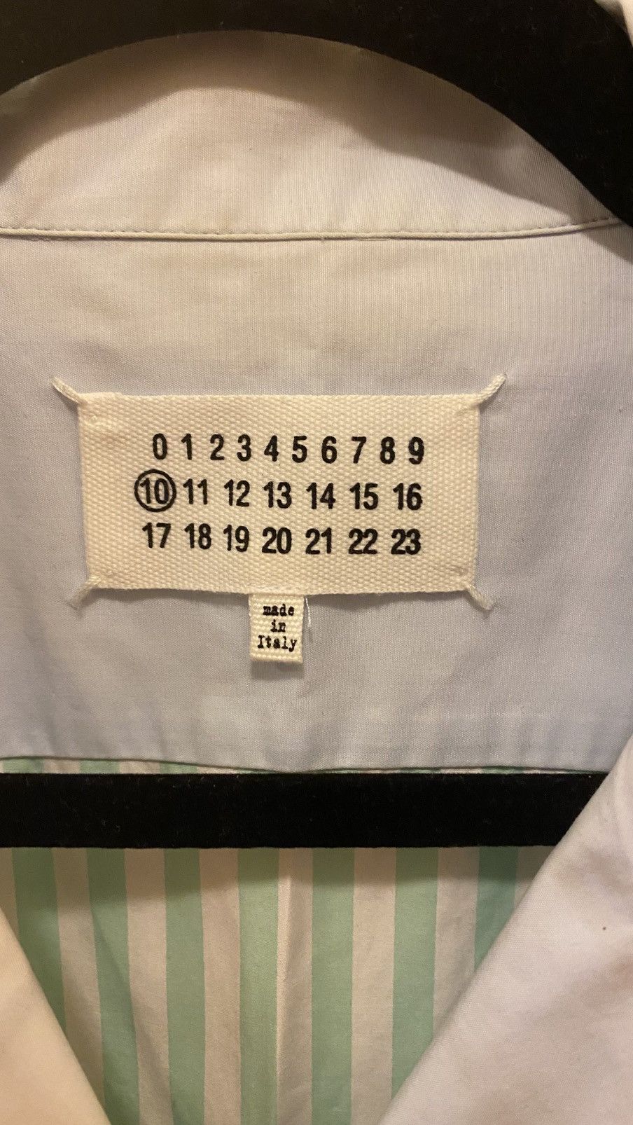 Maison Margiela Maison Margiela Patchwork Stripe Shirt Size 41 Made in Italy Size US L / EU 52-54 / 3 - 4 Thumbnail