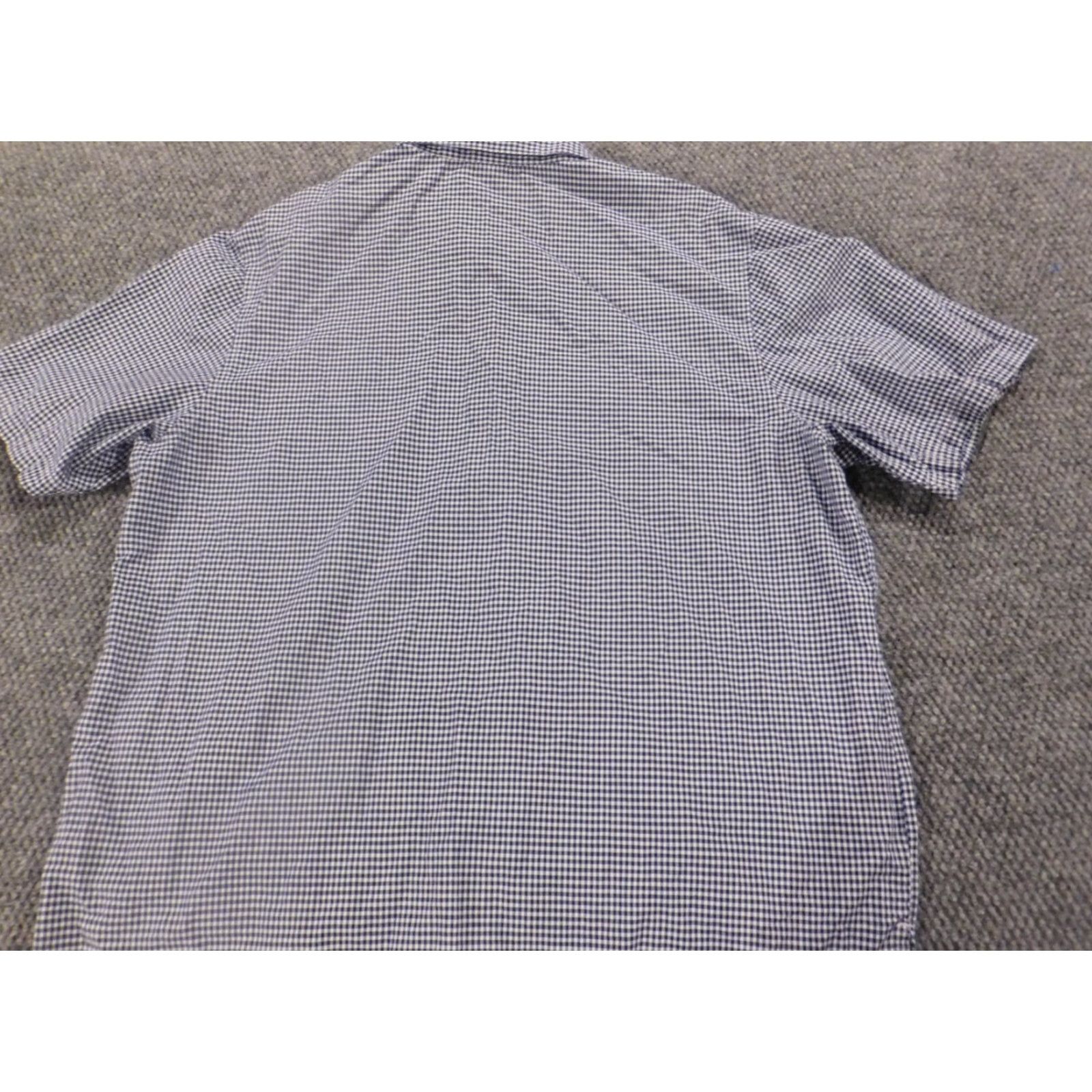 Vintage Saddlebred Shirt Large Mens Blue Plaid Knit Pajama Top Regular Sleepwear Button Down Size US L / EU 52-54 / 3 - 7 Thumbnail