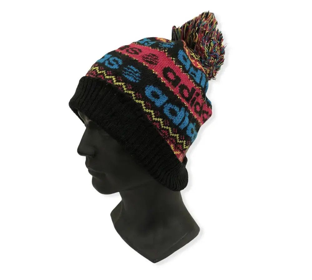 Adidas Adidas Spell Out Overprint Beanie Hat Size ONE SIZE - 2 Thumbnail