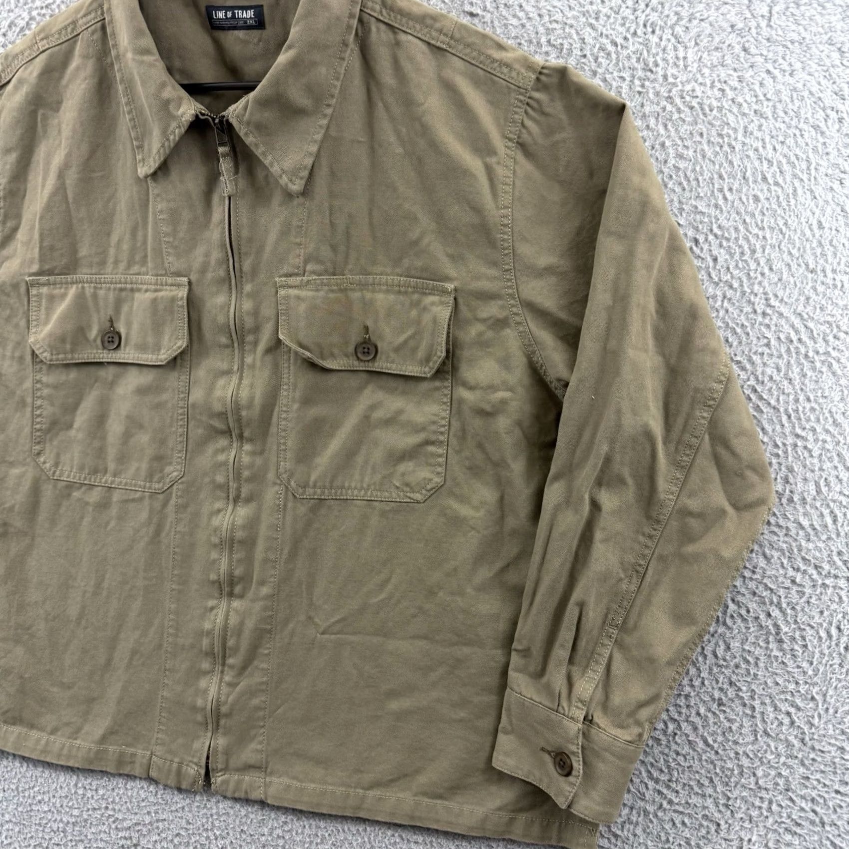 Vintage Line Of Trade Jacket Men’s 2XL Brown Corbin Full Zip Utility Outdoor Jacket Size US XXL / EU 58 / 5 - 5 Thumbnail