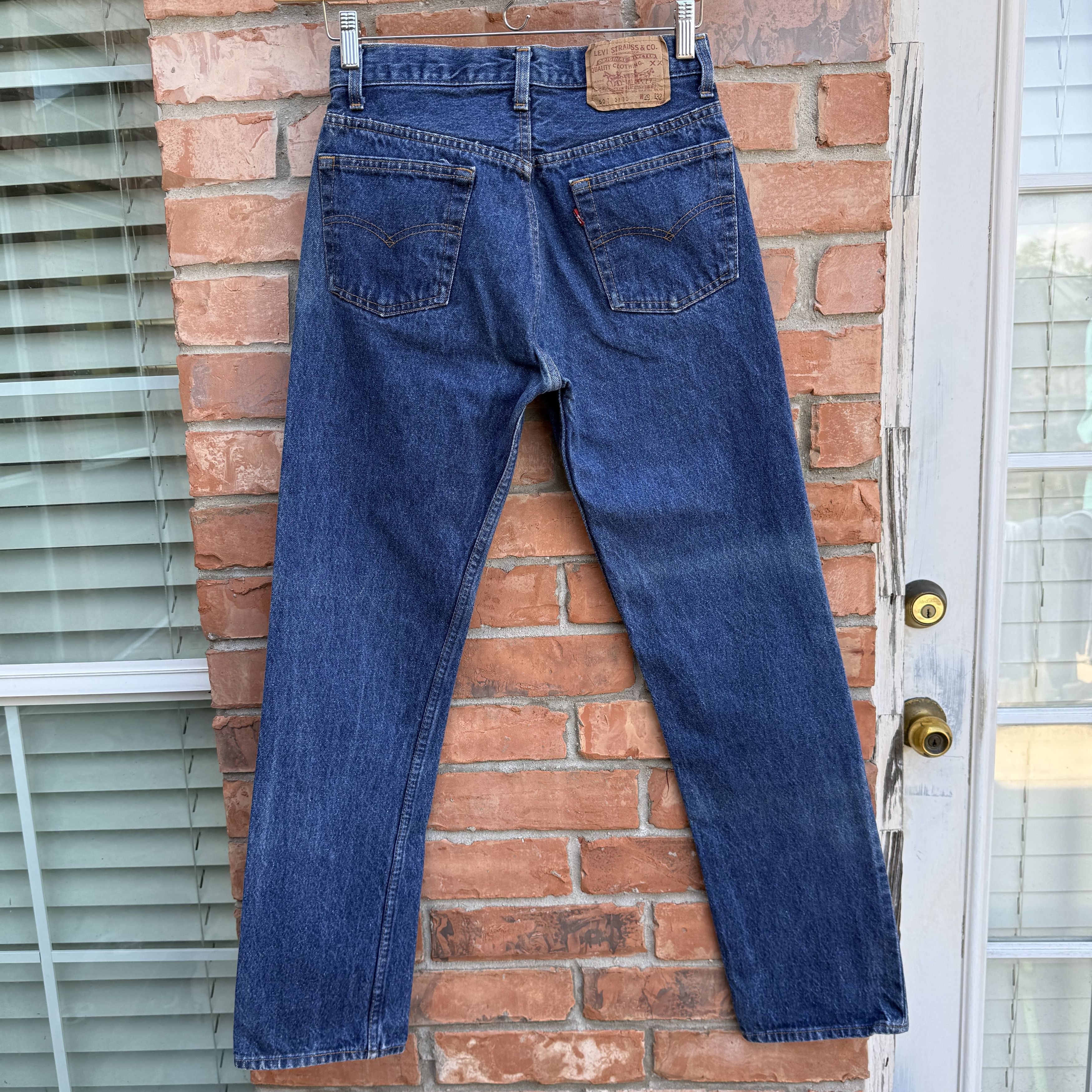 Levi's Vintage 80s Levis 501 Blue Button fly Denim Jeans Size US 27 - 5 Thumbnail