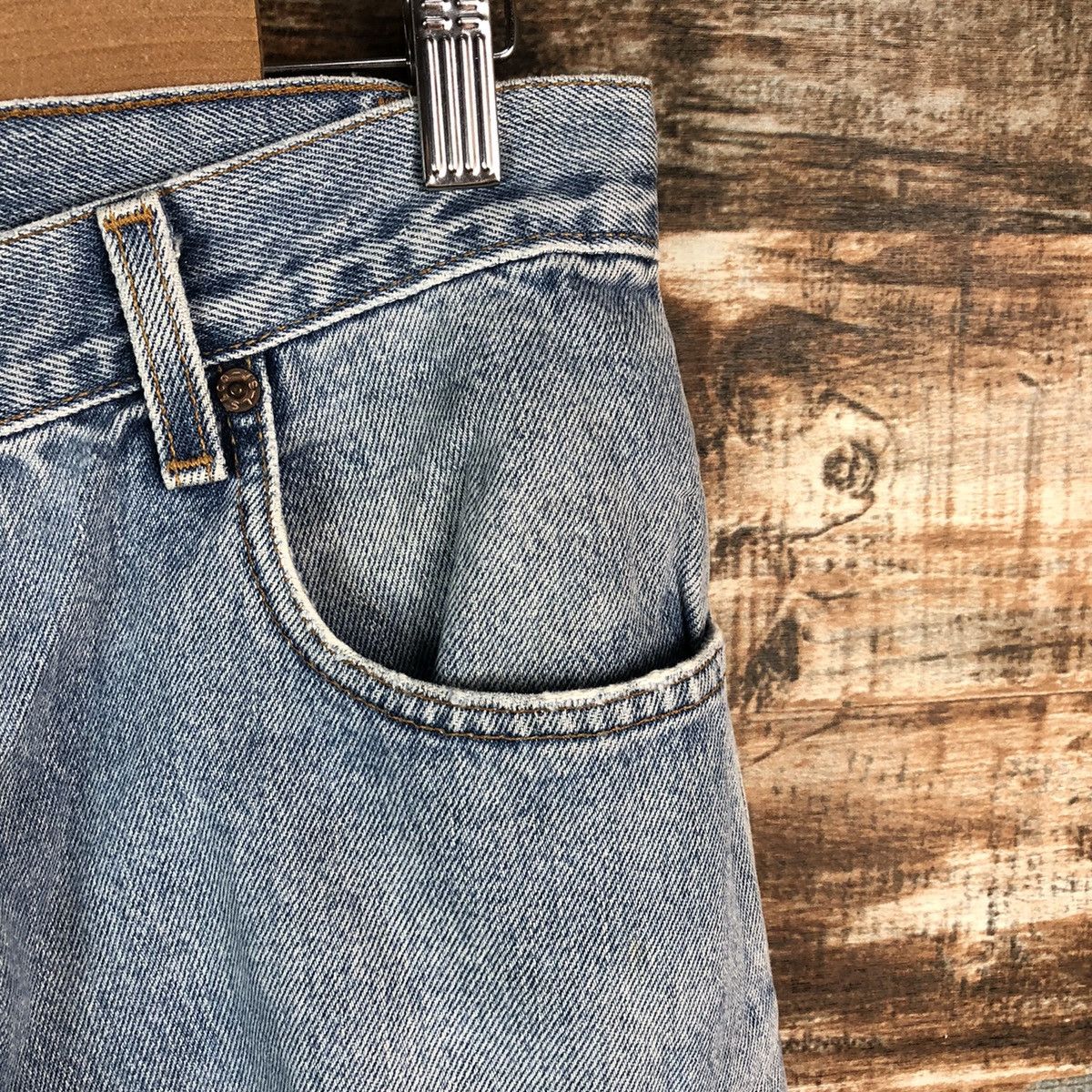 Levi's DL Levis 560 Blue Distressed Denim Pants #C142 Size US 30 / EU 46 - 8 Thumbnail