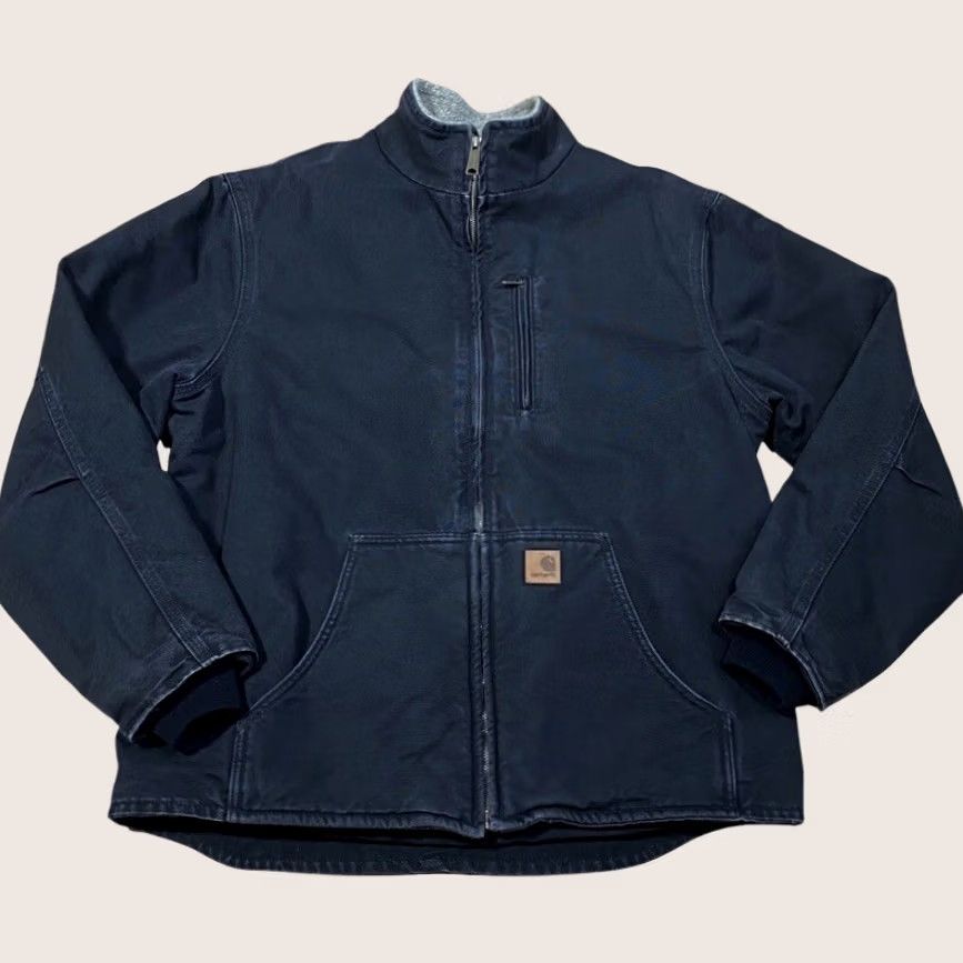 Carhartt Carhartt Jacket Size L Regular Washed Black Balloon Fiesta Fleece Lined Coat Men’s Zip Up Jacket Coat Mens Size US L / EU 52-54 / 3 - 1 Thumbnail