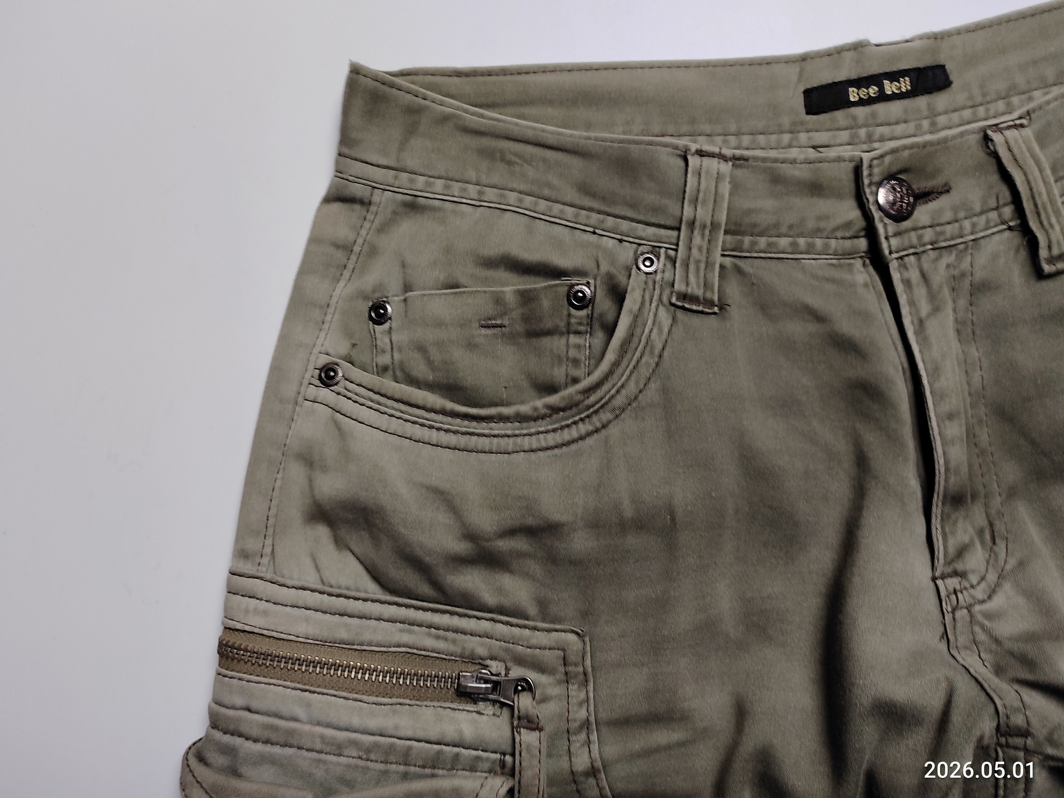 Japanese Brand Bee Bell Cargo Multipocket Tactical Pants Size US 29 - 5 Thumbnail