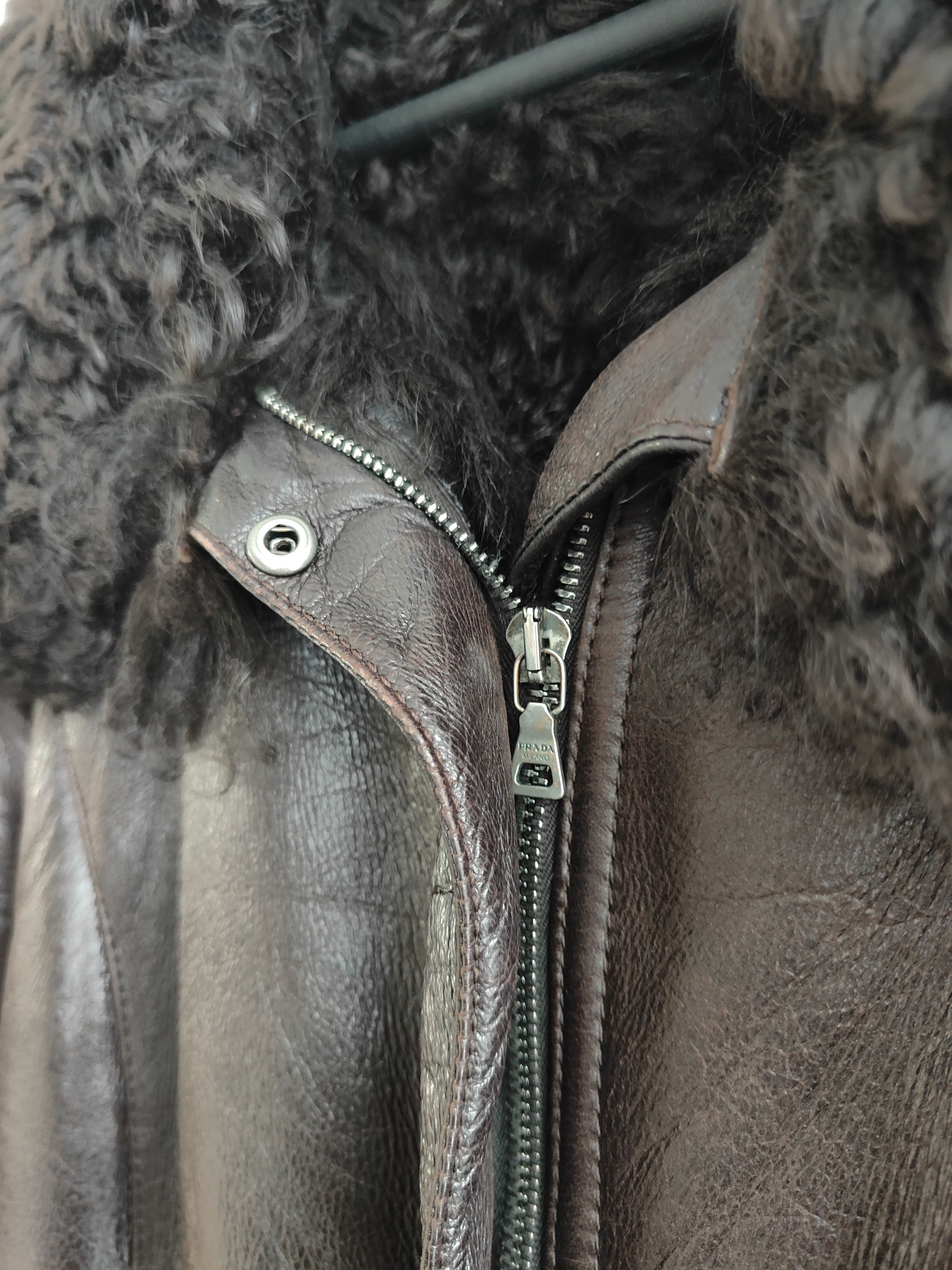 Prada Prada Sheep Fur Shearling Leather Coat Jacket Size M / US 6-8 / IT 42-44 - 5 Thumbnail
