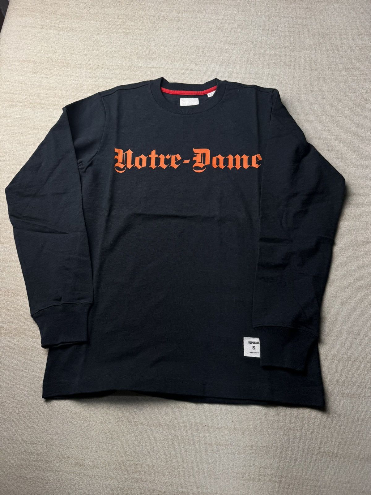 Supreme Notre dame ls tee Size US S / EU 44-46 / 1 - 1 Thumbnail