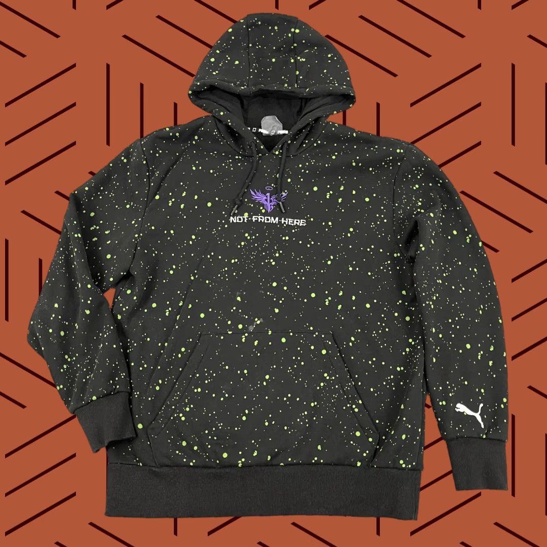 Puma Puma x LaMelo Ball Not From Here Hoodie Mens Large Black Pullover Hoodie Classic Sports Size US L / EU 52-54 / 3 - 1 Thumbnail