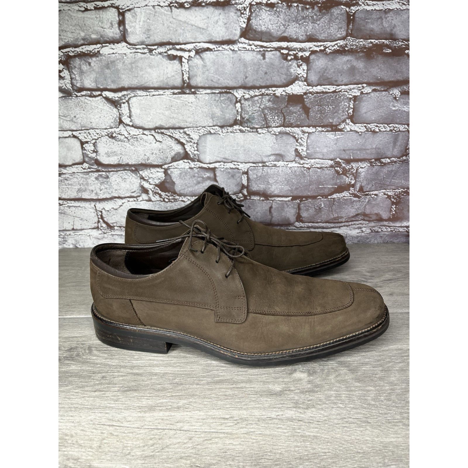 Cole Haan Cole Haan Brown Nubuck Leather Split Oxfords Waterproof Shoe Size US 10.5 / EU 43-44 - 12 Thumbnail