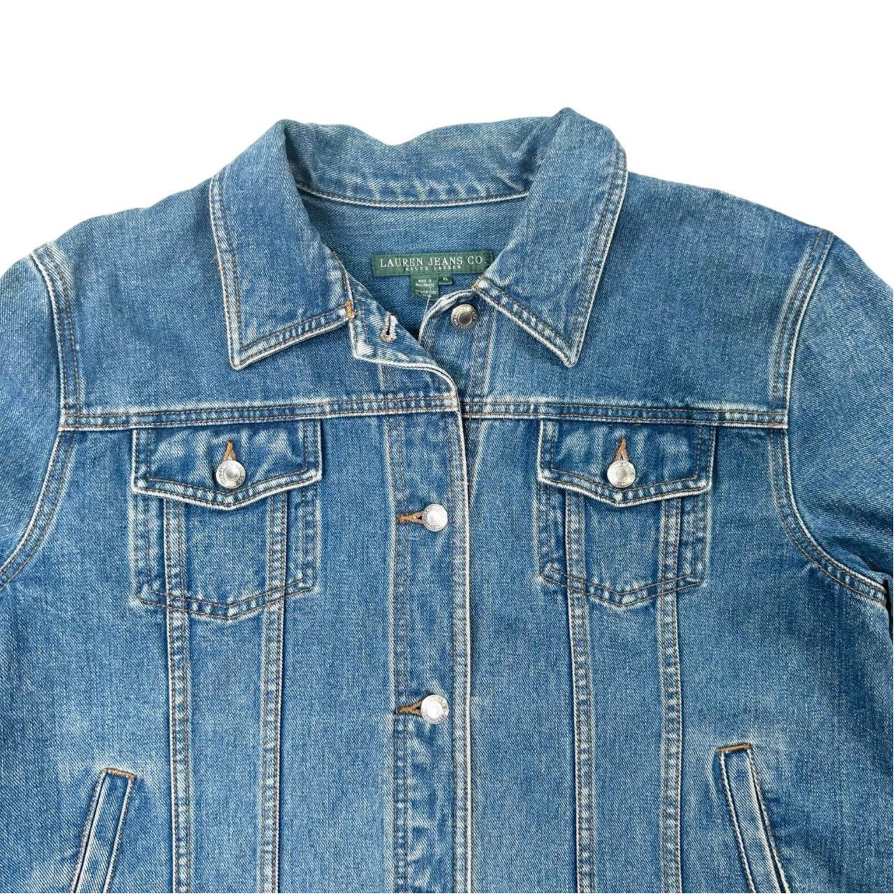 Vintage Vintage Polo Ralph Lauren Denim Button Up Jacket Size US XL / EU 56 / 4 - 2 Thumbnail