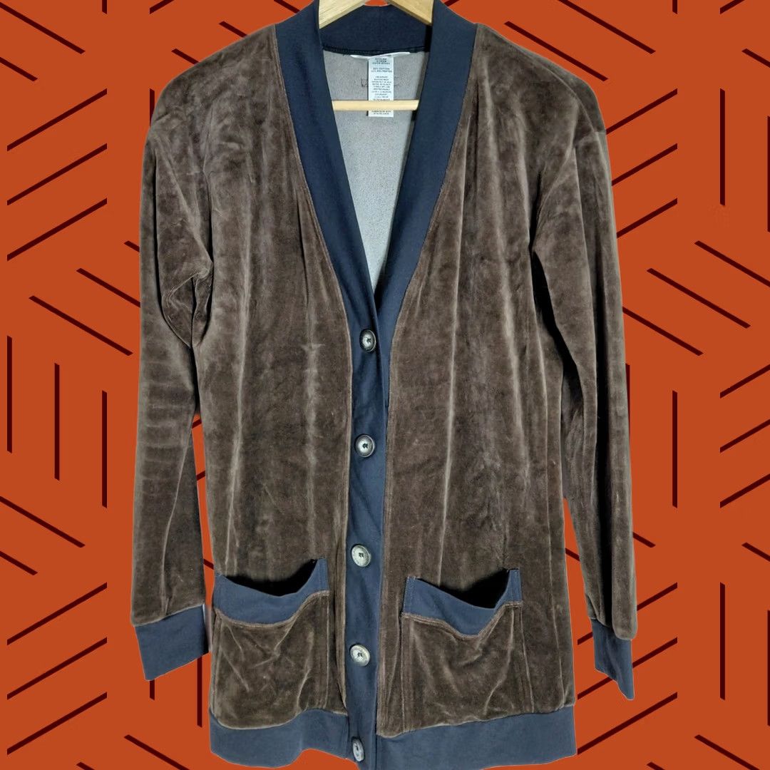 Hard Tail HARD TAIL Brown Cardigan Sweater Women's XS Knit Cotton Blend V-Neck Long Sleeve Button-Up Solid Pull-On Cardigan Size XS / US 0-2 / IT 36-38 - 1 Thumbnail