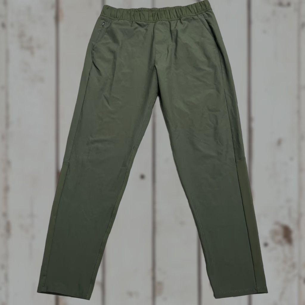 Abercrombie & Fitch VINTAGE? No — Abercrombie & Fitch Jogger Pants Mens Size Medium 28” Inseam Taper Stretch Green Size US 31 - 1 Thumbnail