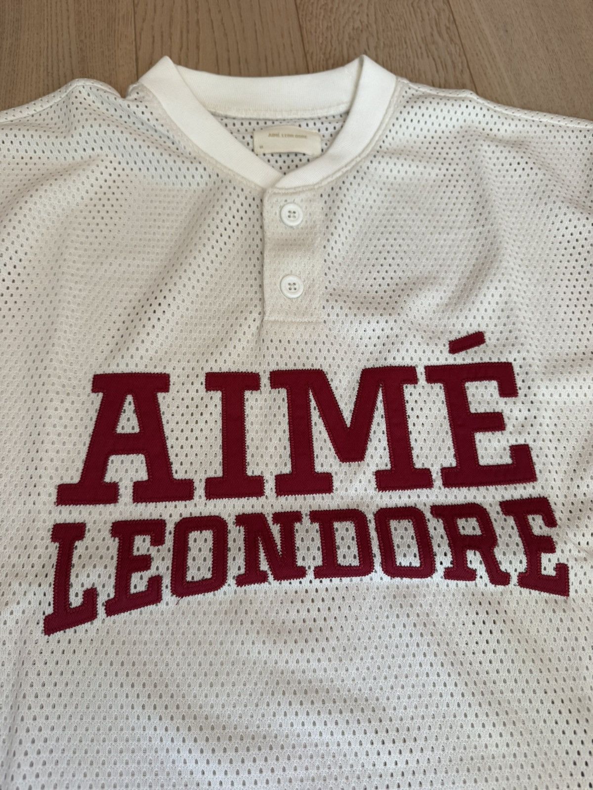 Aime Leon Dore ALD Mesh Batting Practice Jersey Medium White Red Size US M / EU 48-50 / 2 - 4 Thumbnail