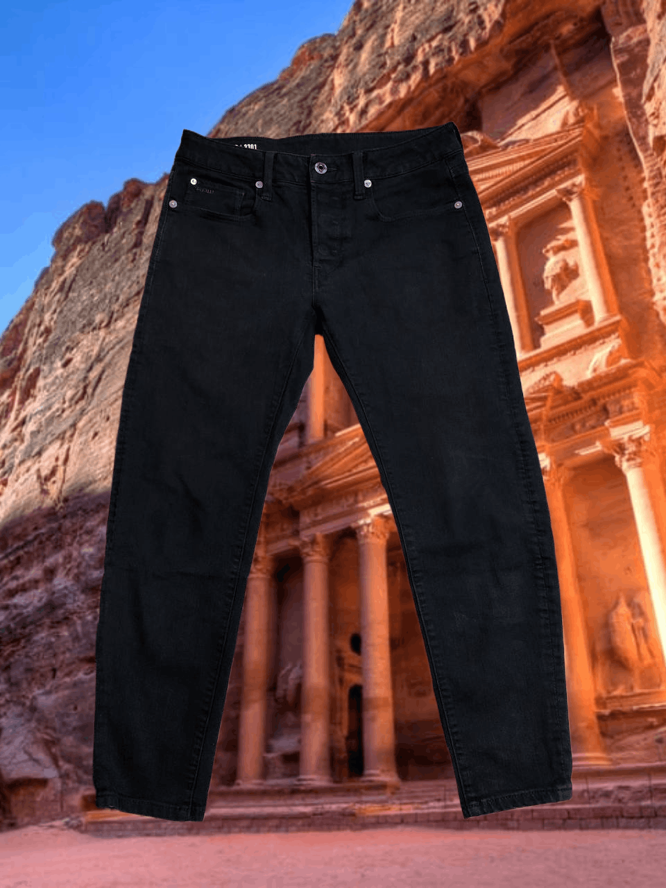 G-Star Vintage black jeans G-Star Raw 3301 slim crazy Y2K Size US 32 / EU 48 - 1 Thumbnail