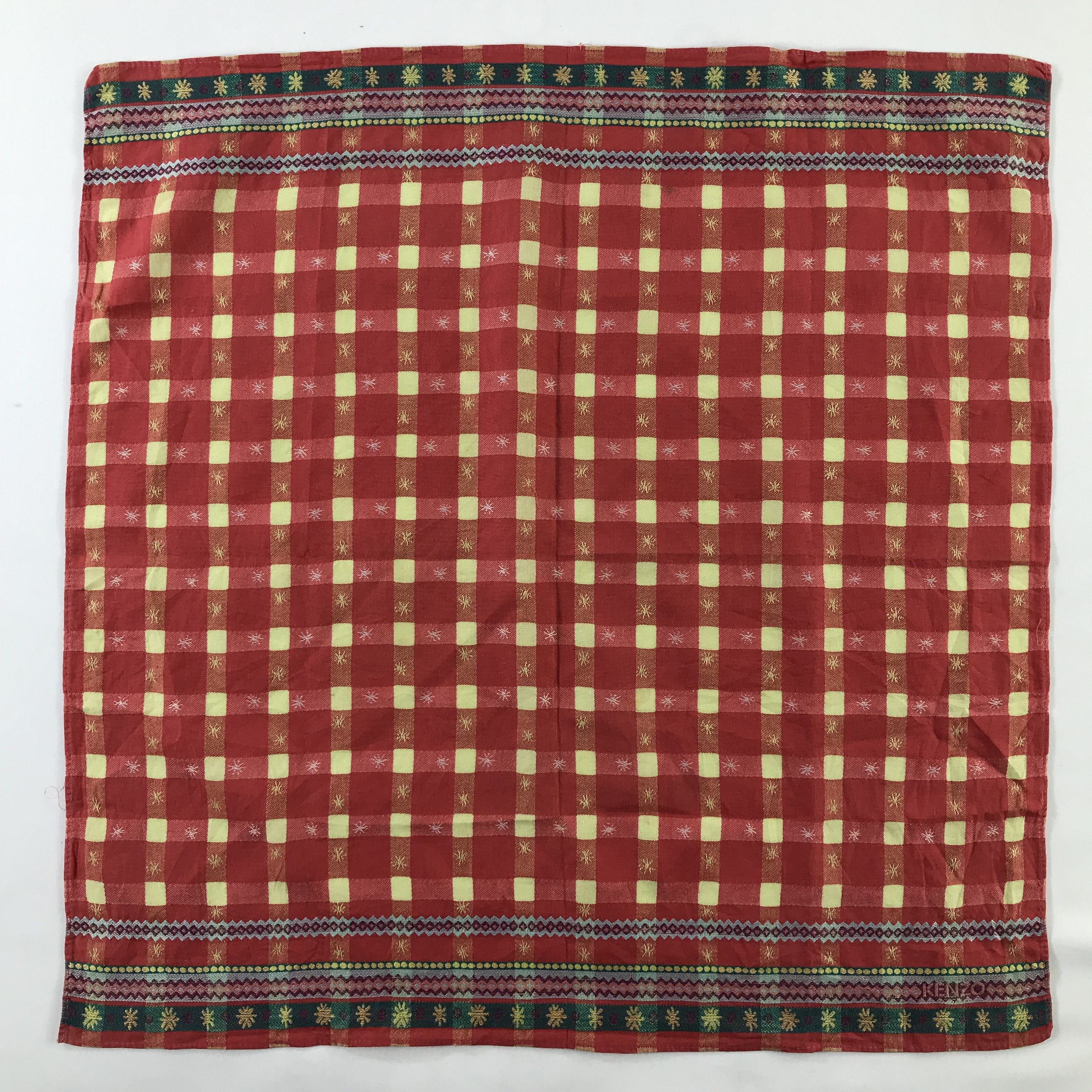 Kenzo × Vintage Kenzo Bandana / Handkerchief / Neckerchief - S1138 Size ONE SIZE - 1 Thumbnail