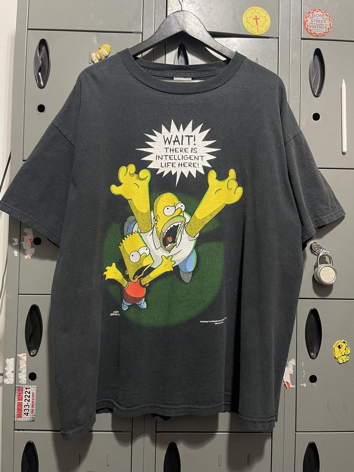 Vintage 1998 The Simpsons Bart Homer UFO Alien 90s cartoon | Grailed