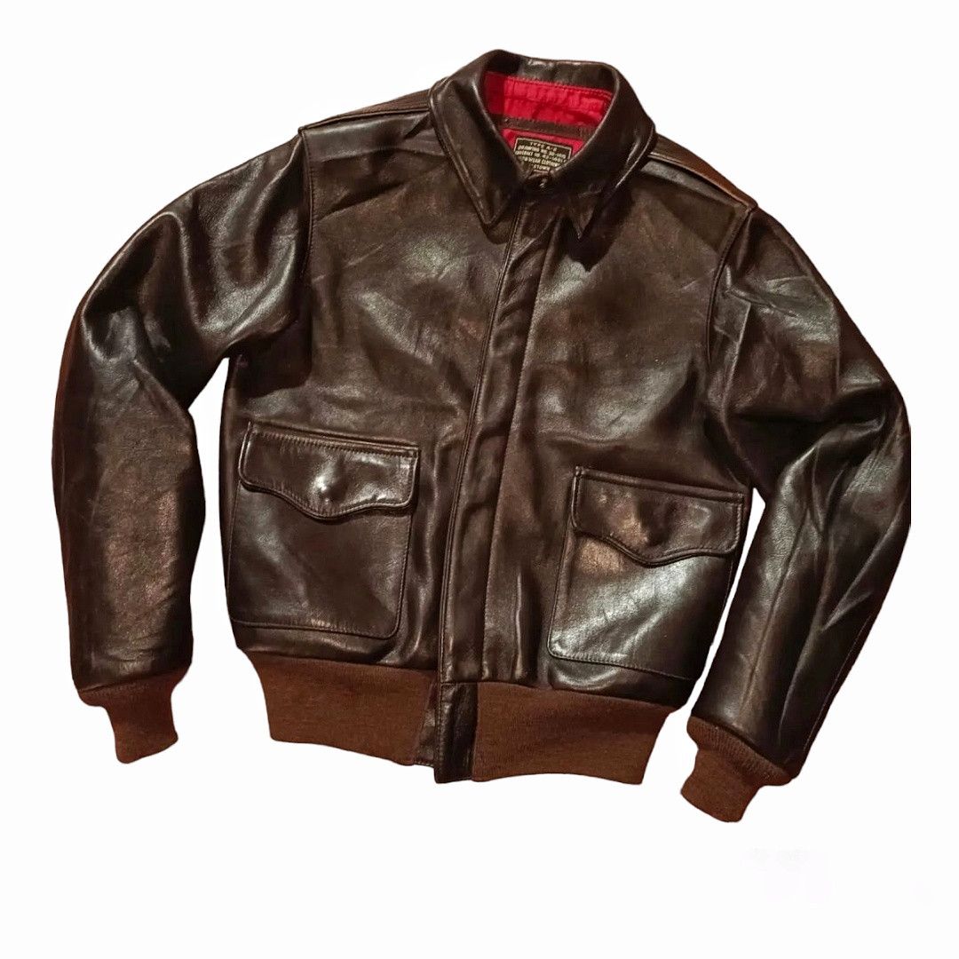 The Real McCoy's The Real McCoy's A2 Horsehide Rider Jacket Authentic Size US S / EU 44-46 / 1 - 1 Thumbnail