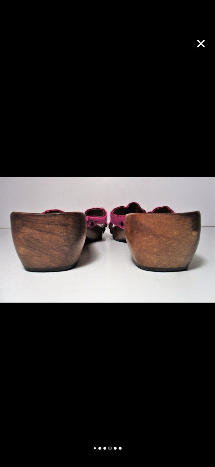 Michael Kors Vintage Michael Kors Open Toe Clogs fuchsia calfskin Size US 7 / IT 37 - 5 Thumbnail