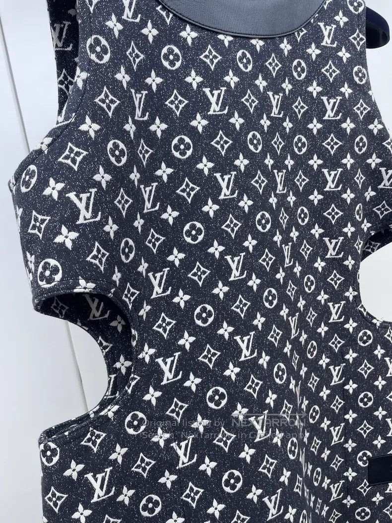 Other Louis Vuitton Black and white presbyopic print cut-out dre Size XS / US 0-2 / IT 36-38 - 5 Thumbnail