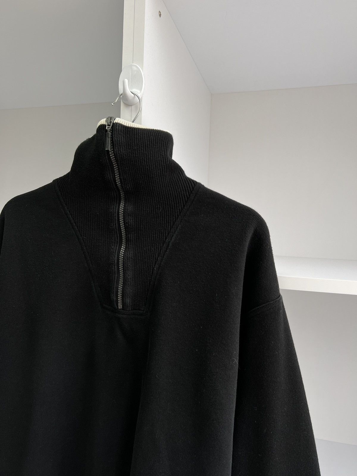 Carlo Colucci × Vintage Vintage Carlo Colucci 1/4 Zip Pullover Sweater Size US L / EU 52-54 / 3 - 9 Thumbnail