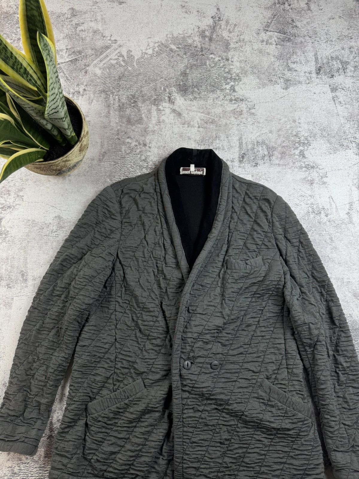 Issey Miyake Issey Miyake 42 IT Size Women’s Archive Gray Button Jacket Blazer Cardigan Coat Size M / US 6-8 / IT 42-44 - 4 Thumbnail