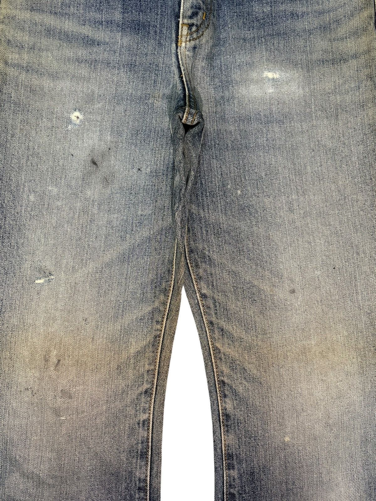 Uniqlo Vintage Japanese Uniqlo Mud Wash Distress Flare Jeans Size 29" - 3 Thumbnail